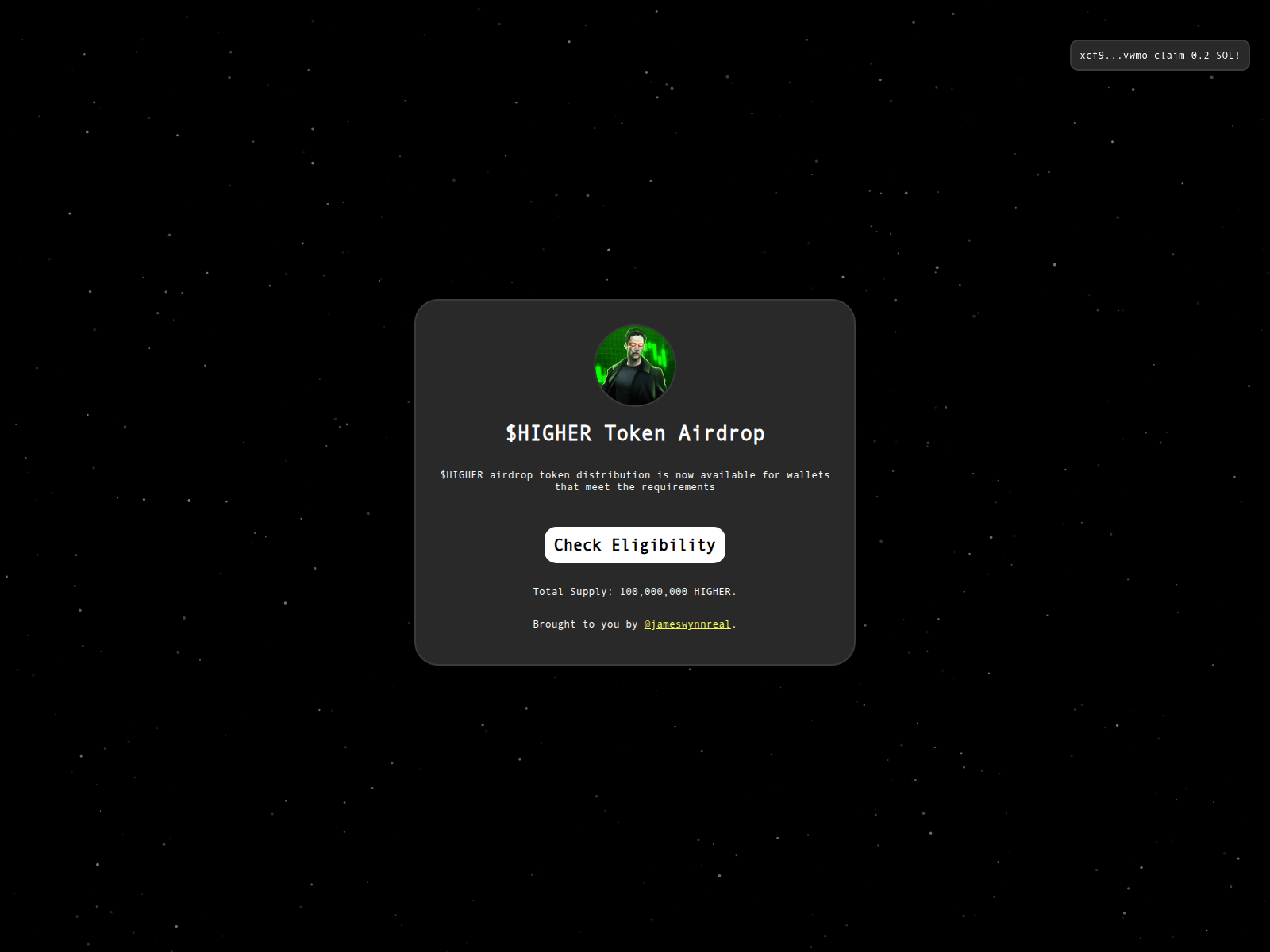 Screenshot of jameswynnr-allocation.xyz