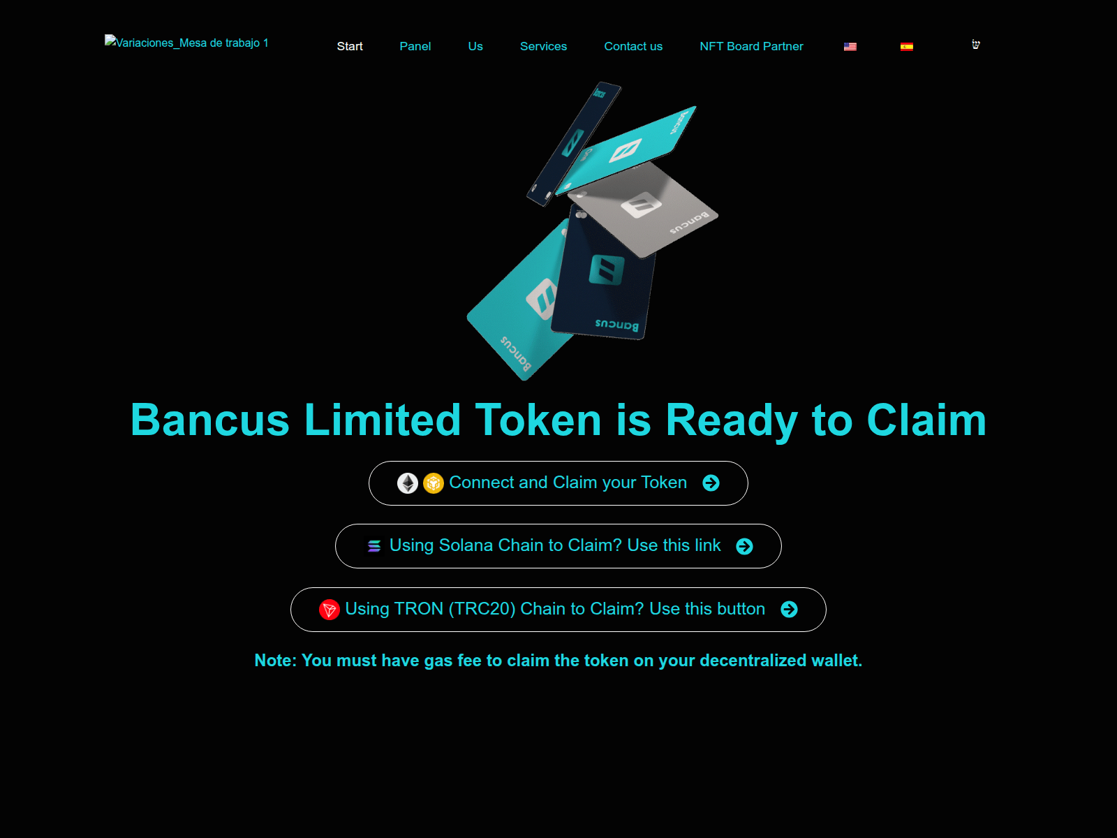 Screenshot of bancusclaimportal.pages.dev