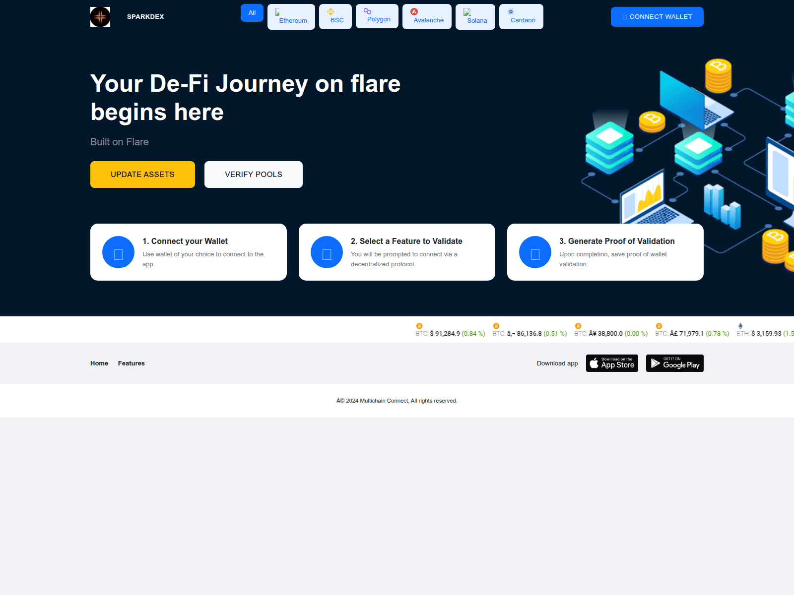 Screenshot of sparkdex.help