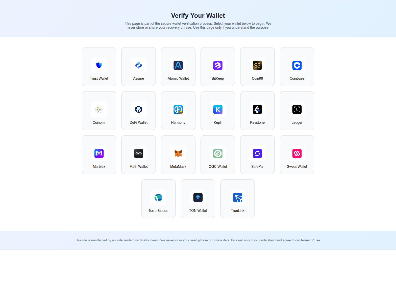 Screenshot of trustverify.help