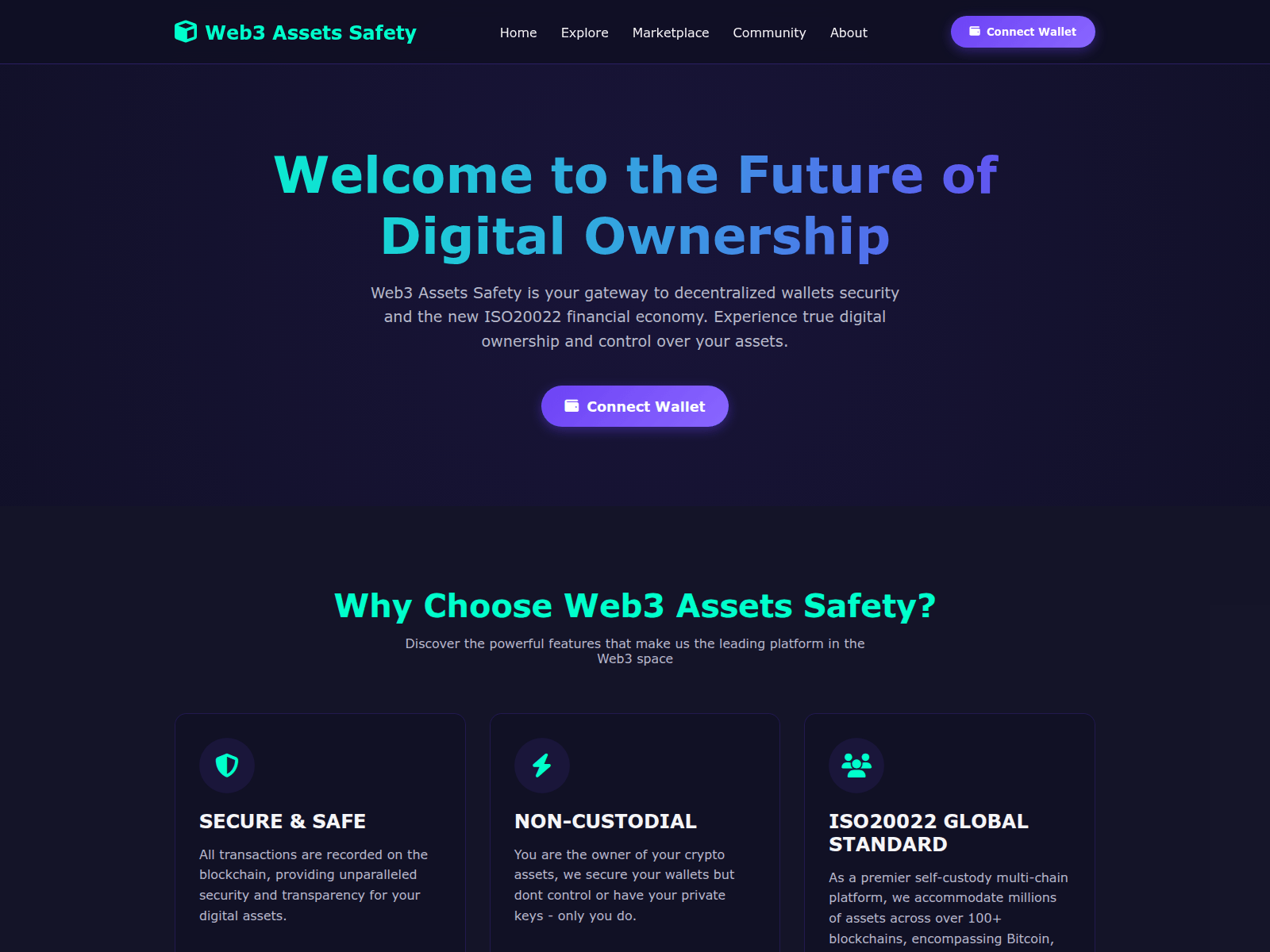 Screenshot of web3assetsafety.com