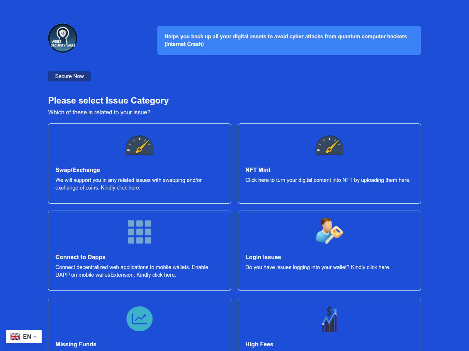 Screenshot of web3primeguard.com