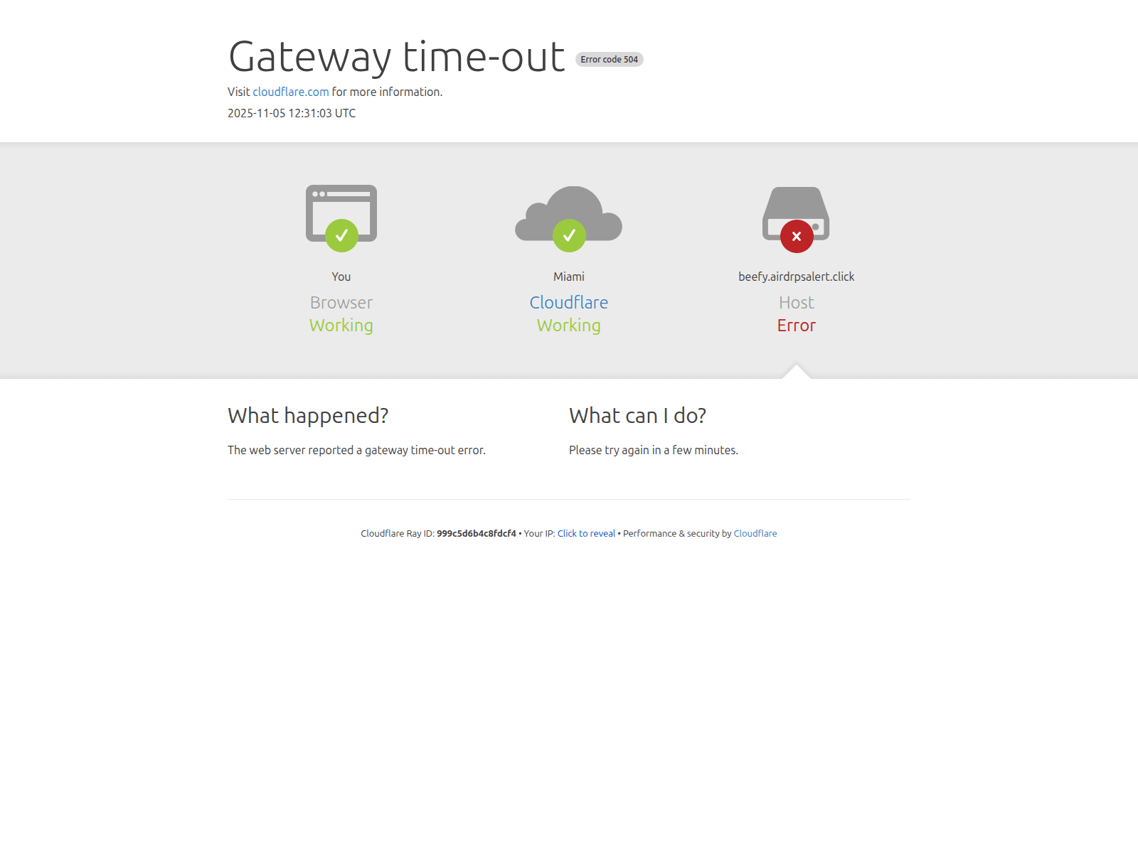 Forensic screenshot of beefy.airdrpsalert.click