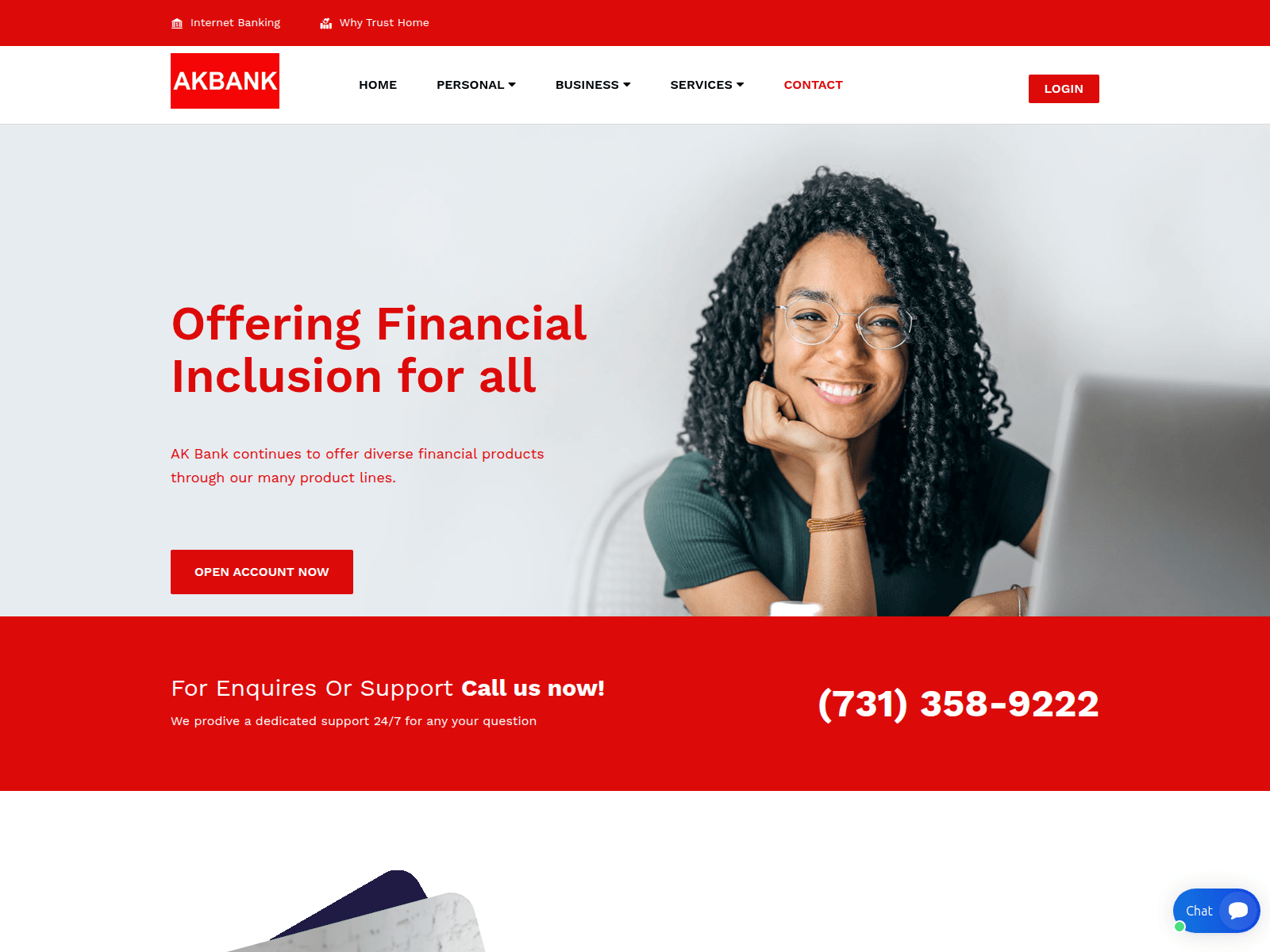 Screenshot of akbakplc.com