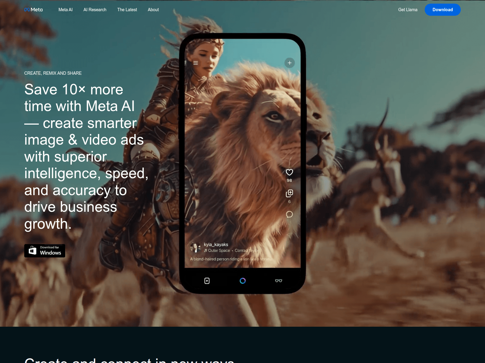 Screenshot of chatgptmeta.app