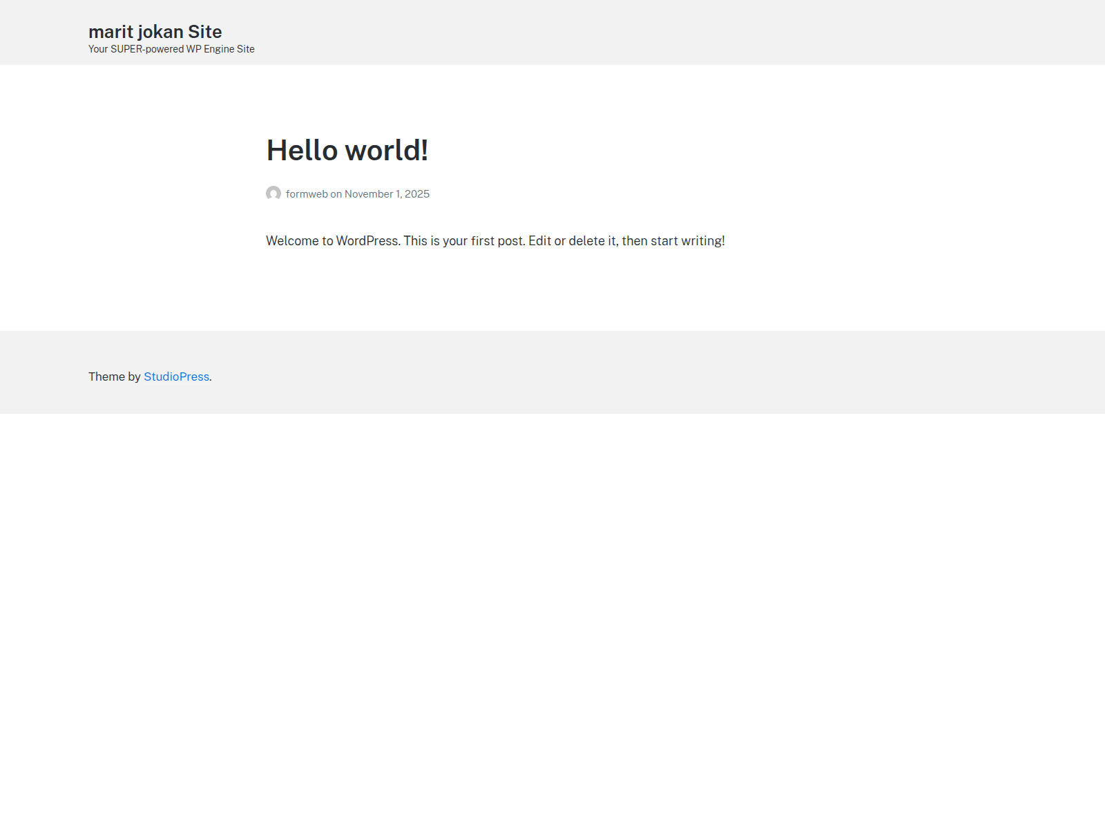 Screenshot of formweb.wpenginepowered.com