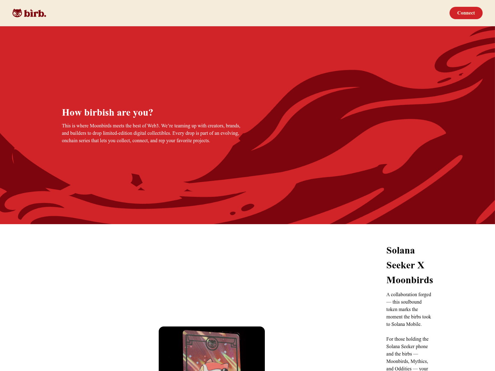 Screenshot of claim.moonbirds.live
