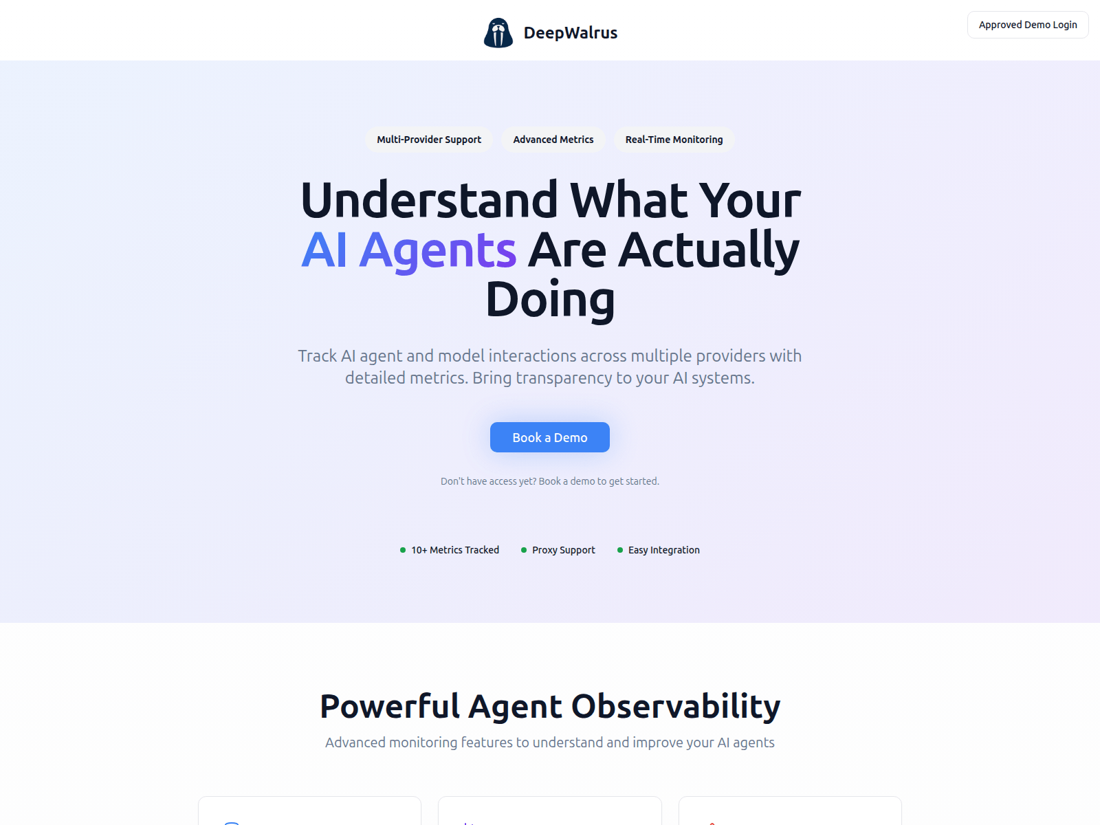 Screenshot of deepwalrusai.com