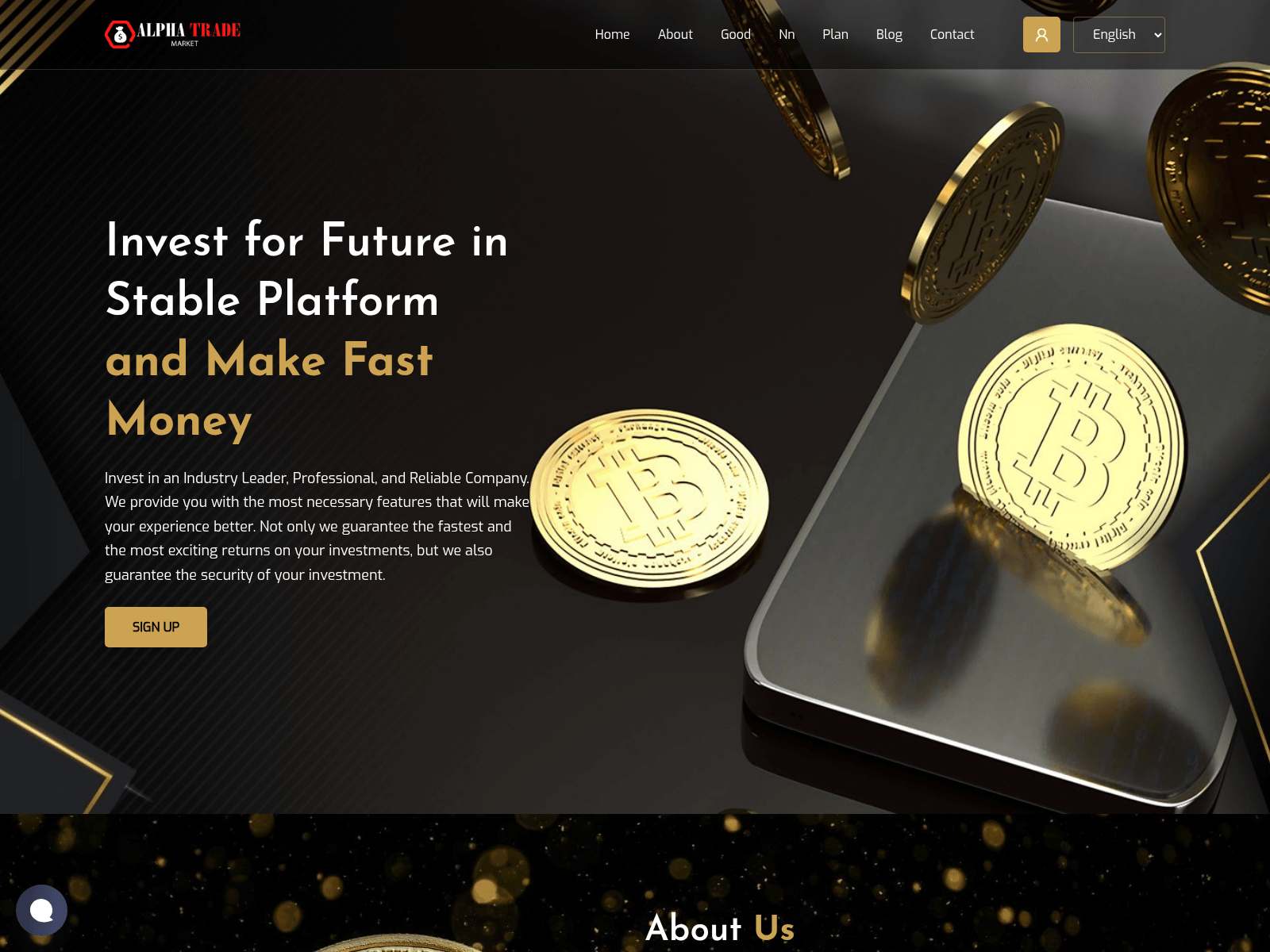Screenshot of alphaminingmarket.com