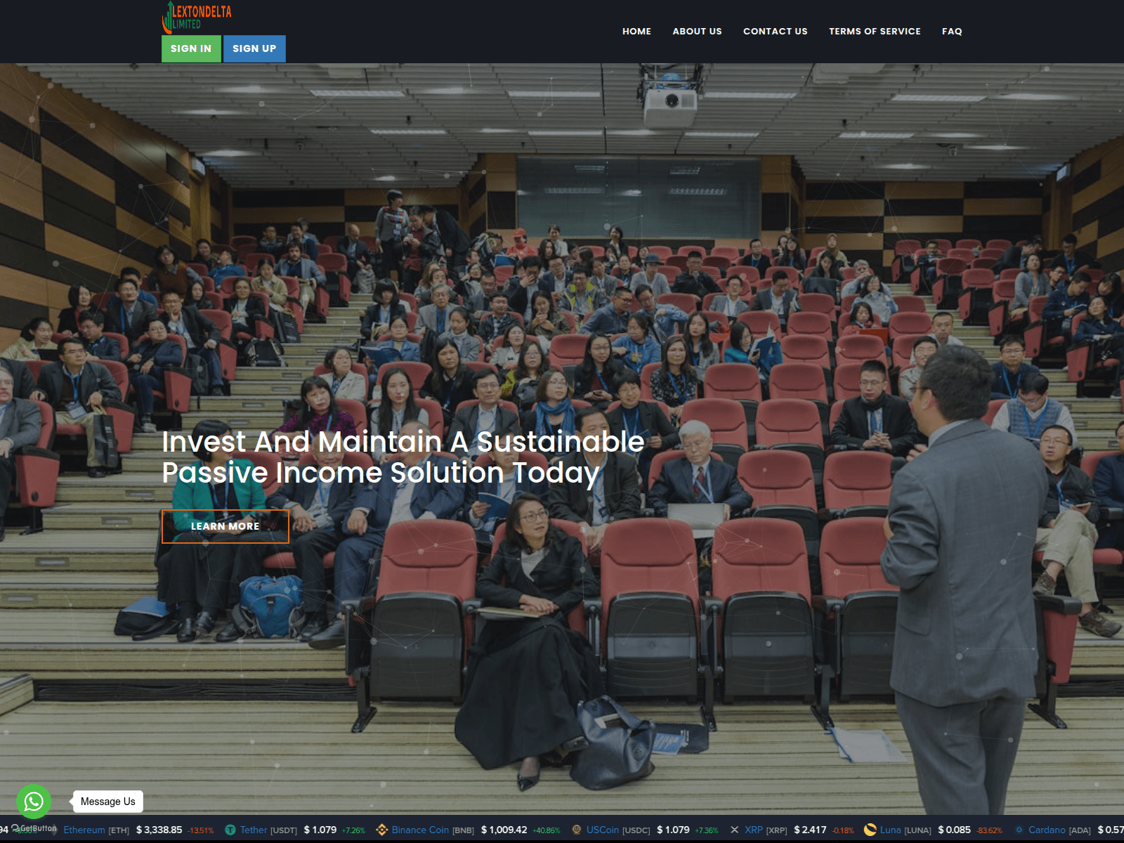 Screenshot of lextondeltaltd.com