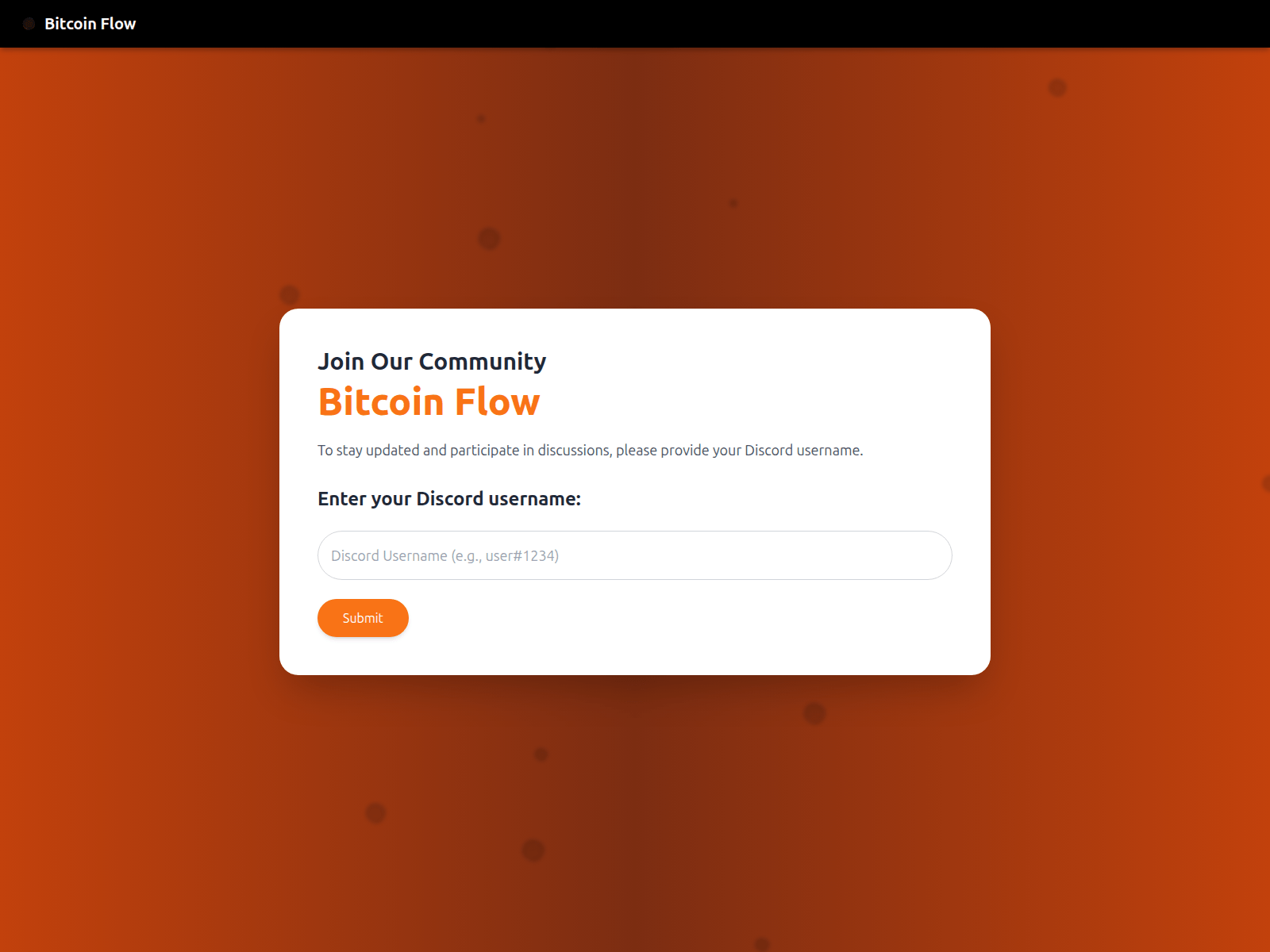 Screenshot of btcflow.org