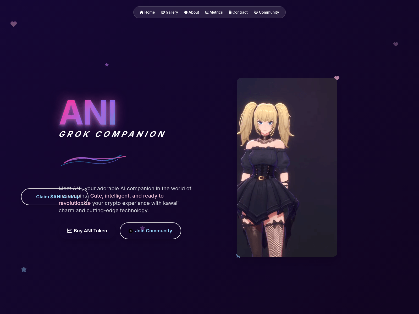 Screenshot of anigrok-evm-zr41n3r.pages.dev