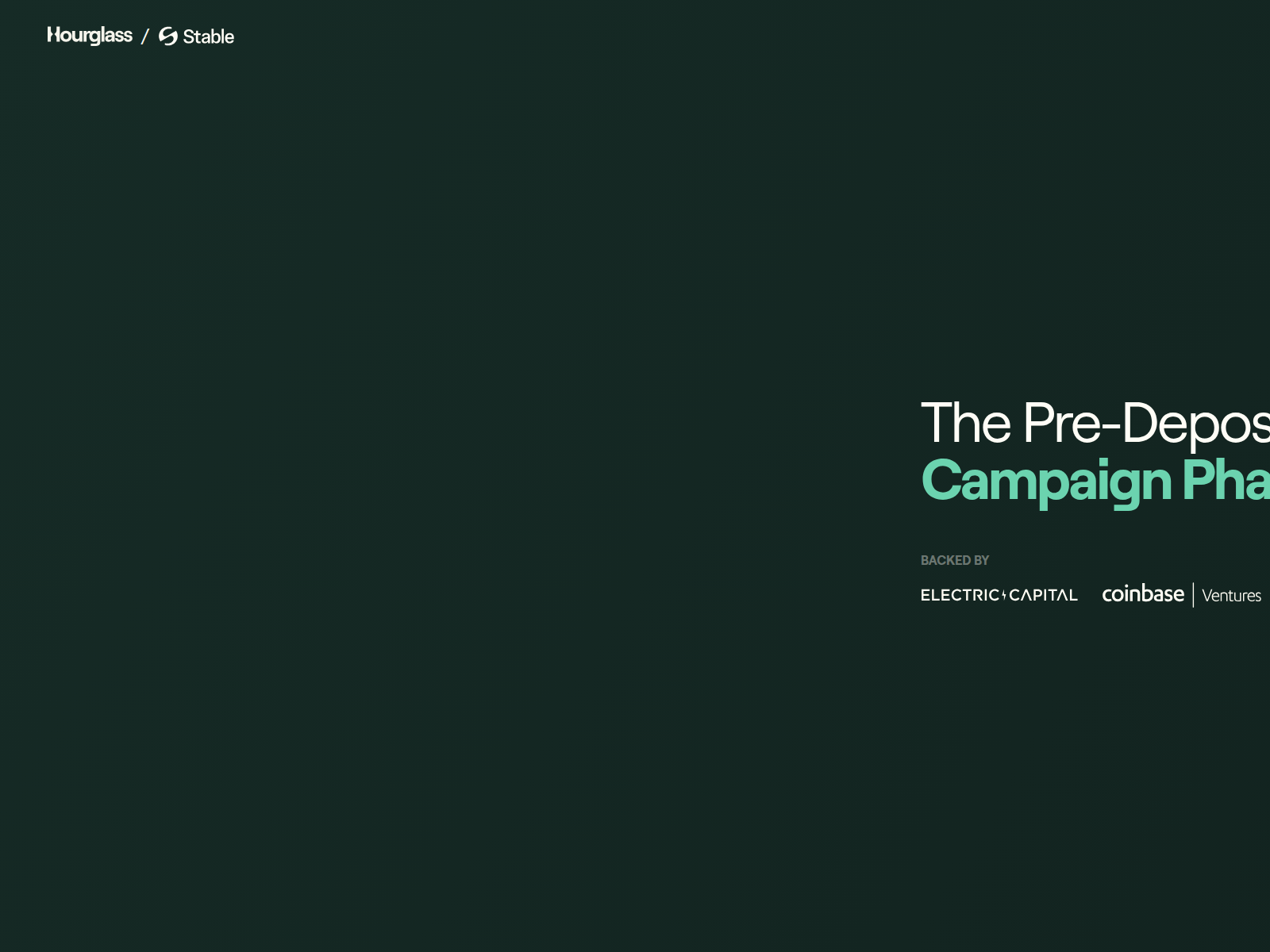 Screenshot of pre-hourglass.com