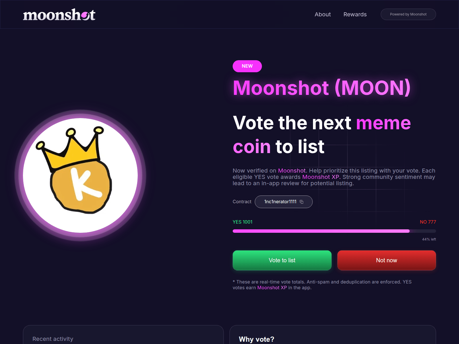 Screenshot of moonshot-vote.info
