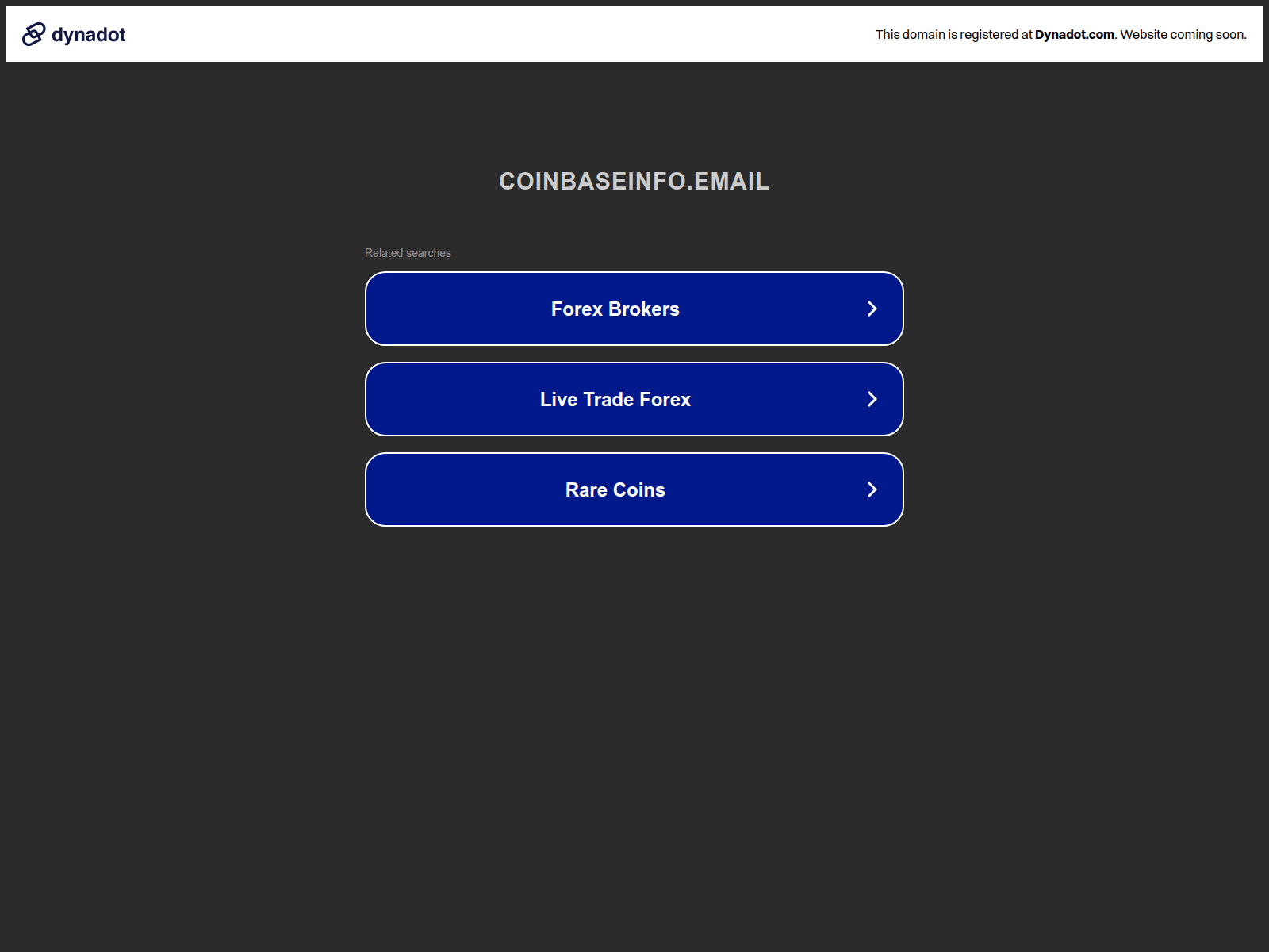 Screenshot of demo.coinbaseinfo.email