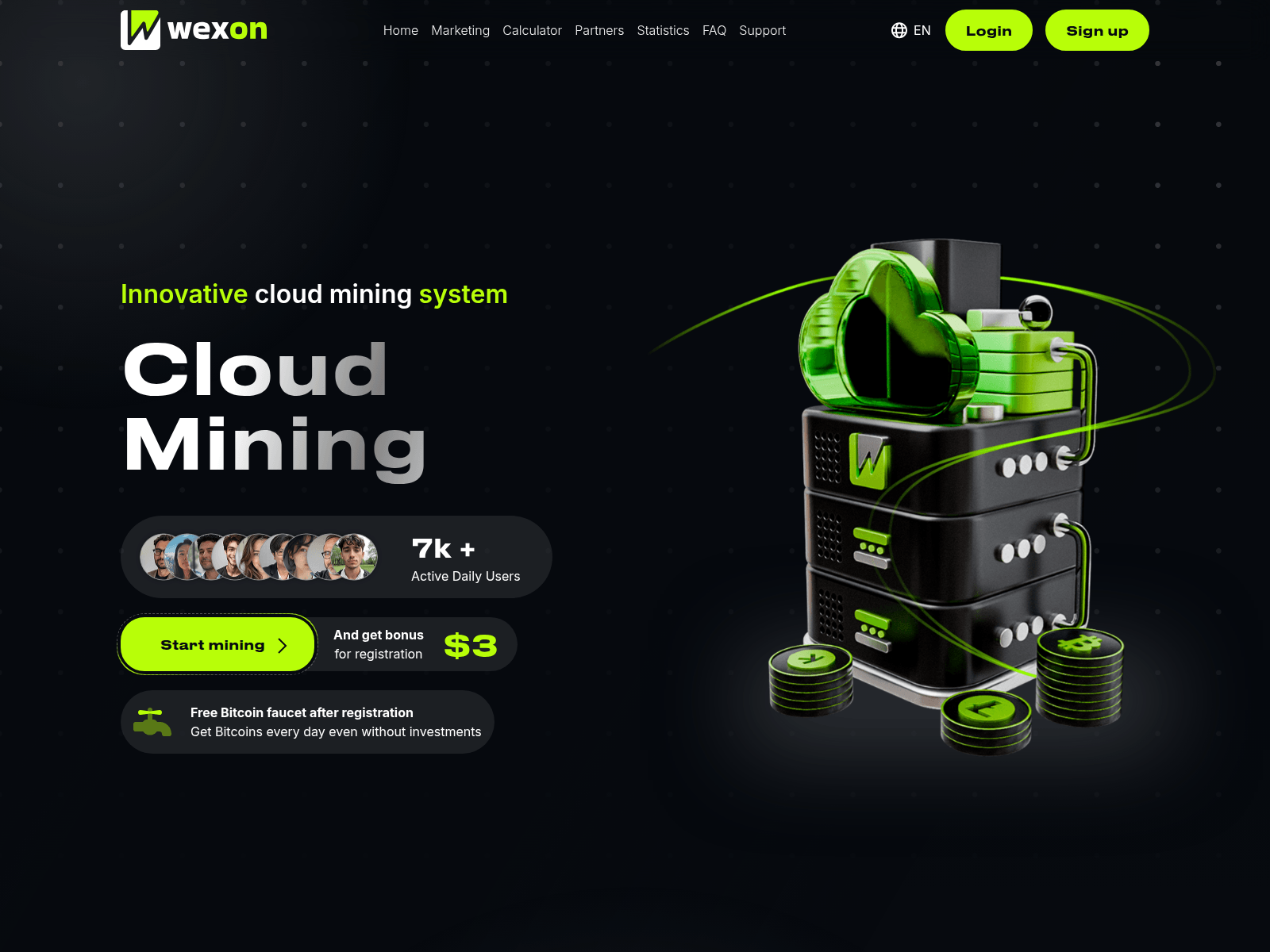 Screenshot of wexon.pro