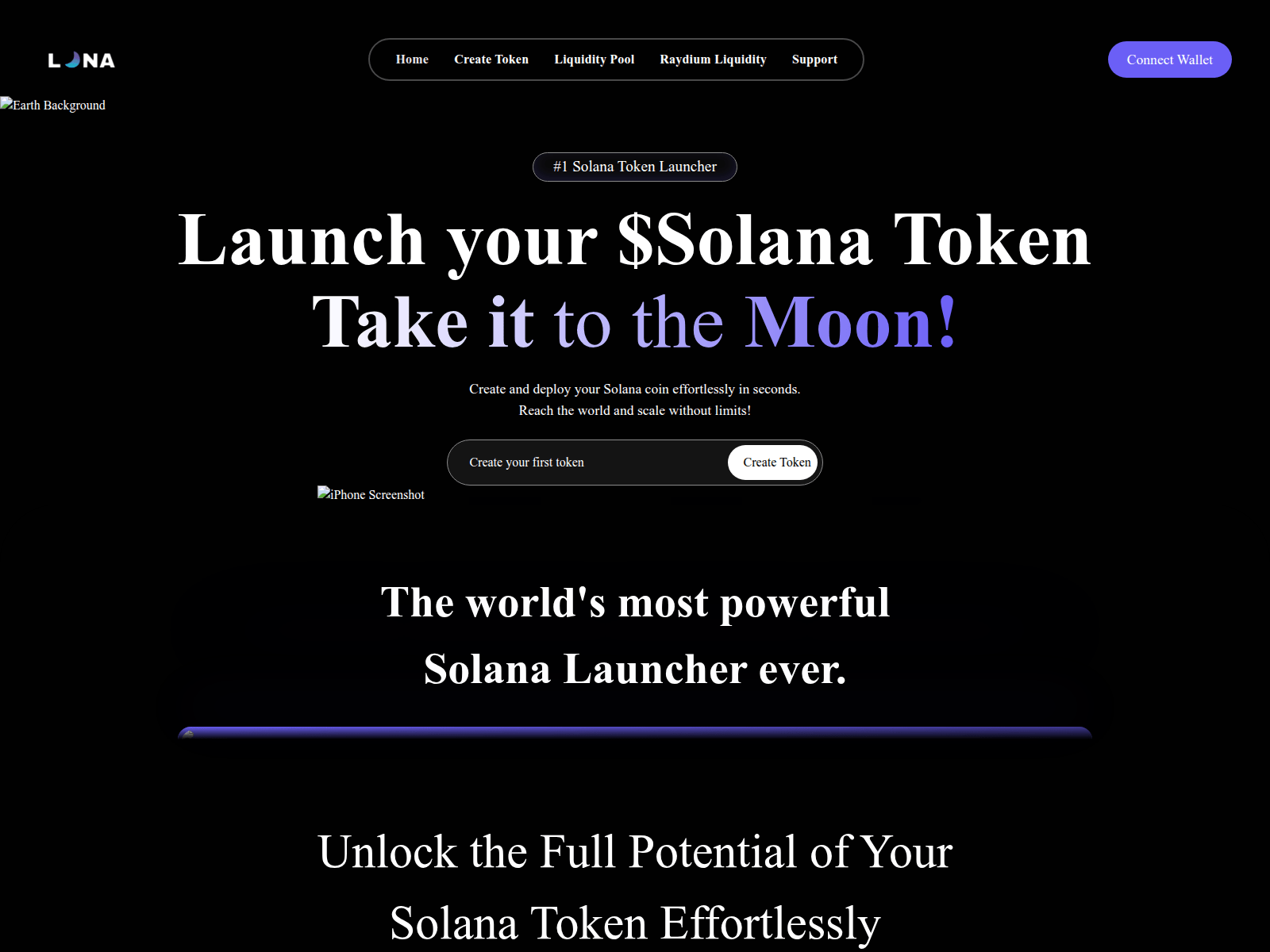 Screenshot of moon-launcher.com