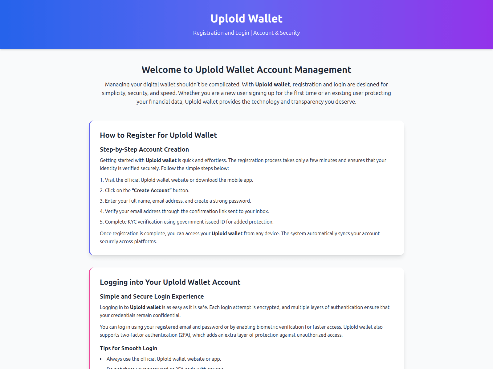 Screenshot of uphold-wallet-start.pages.dev