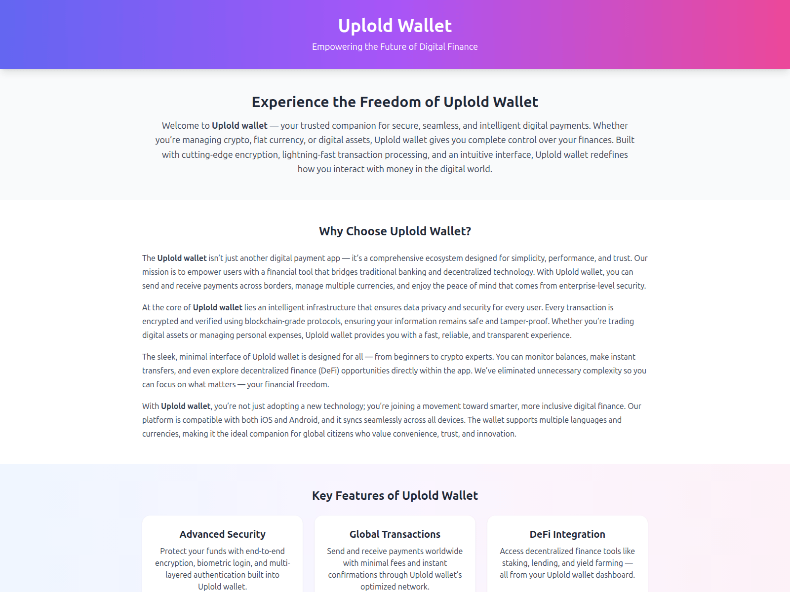 Screenshot of uphold-wallet-usa.pages.dev