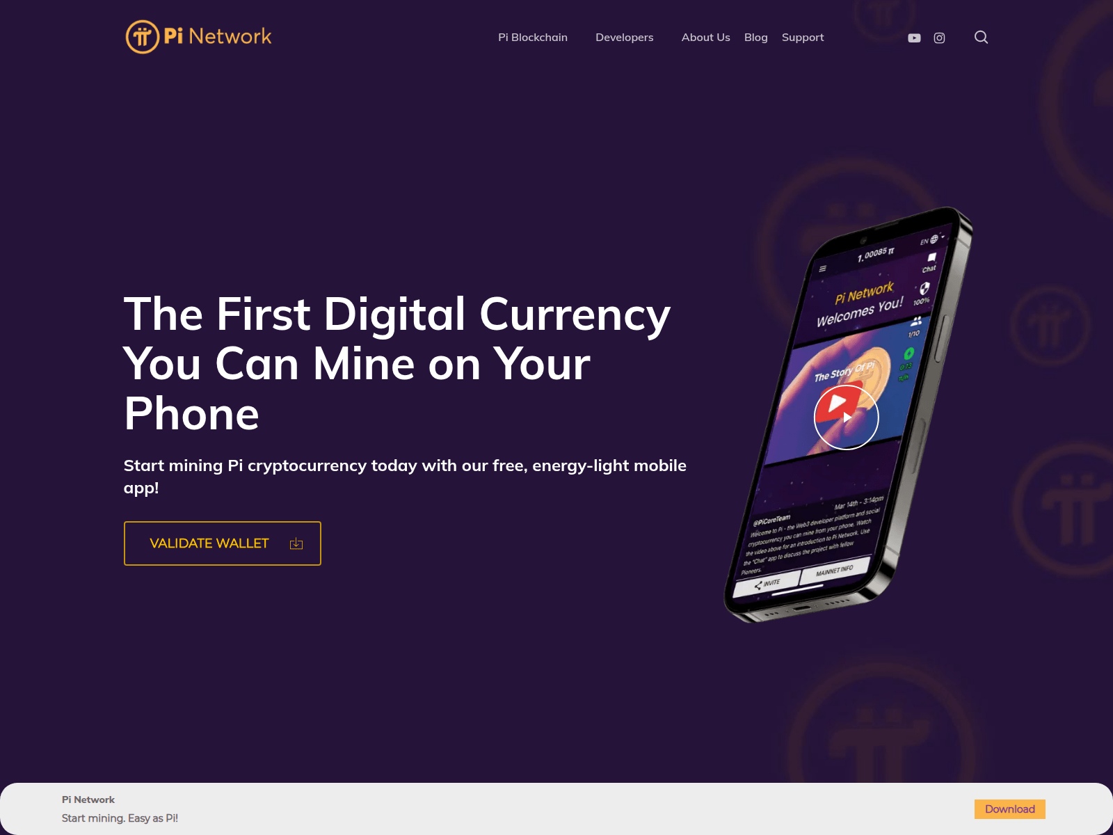 Screenshot of exchangepi.org