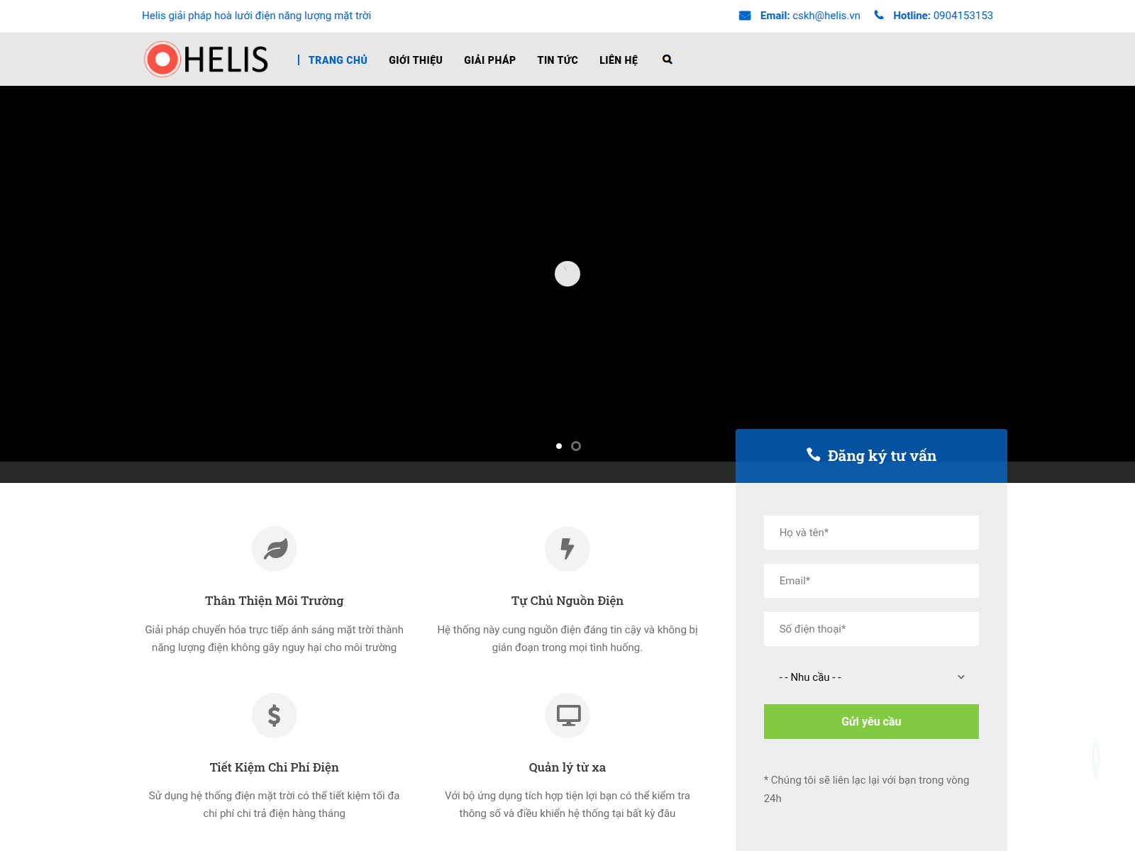 Screenshot of helis.vn
