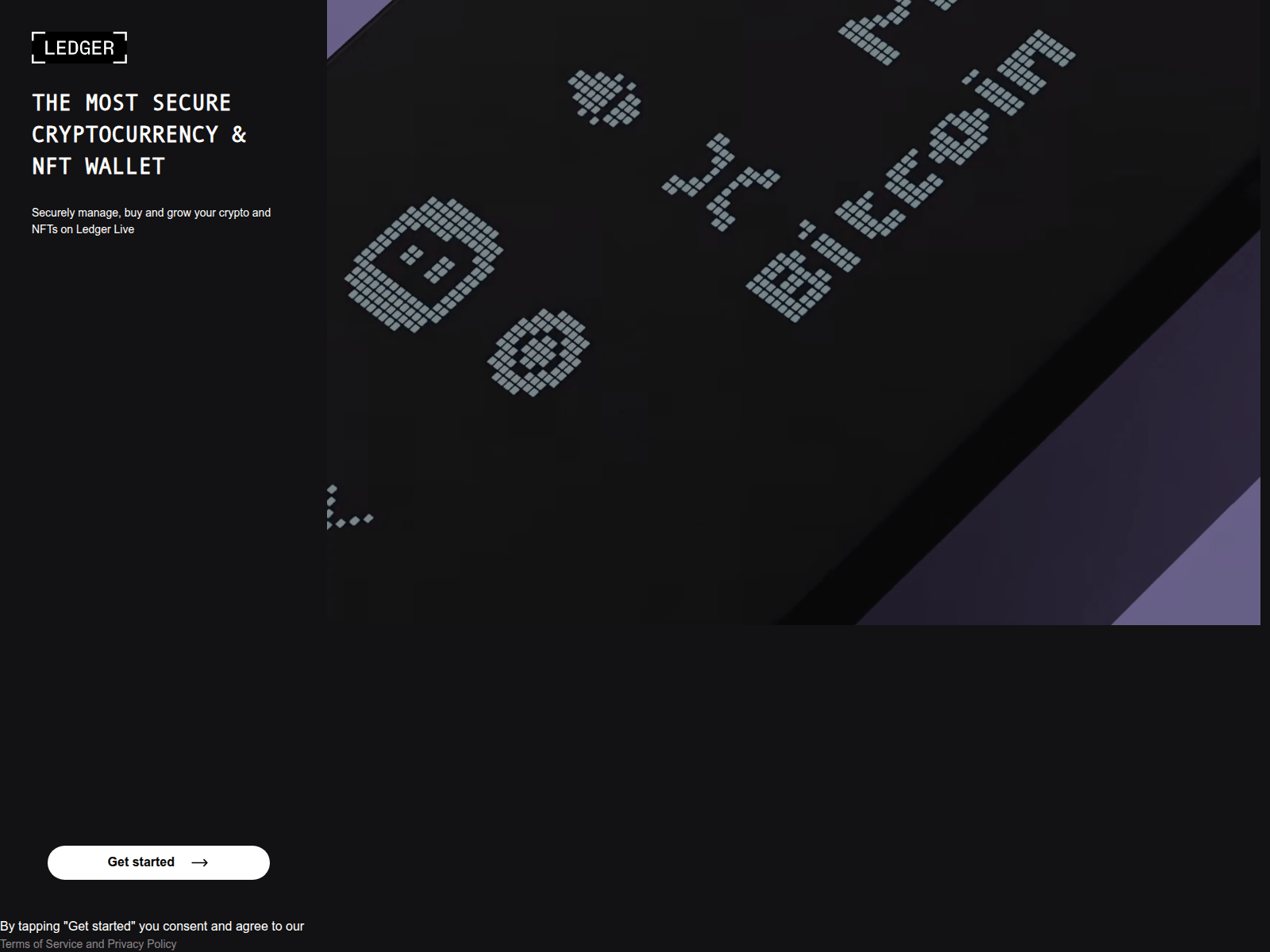 Screenshot of ledgerstart.ghost.io