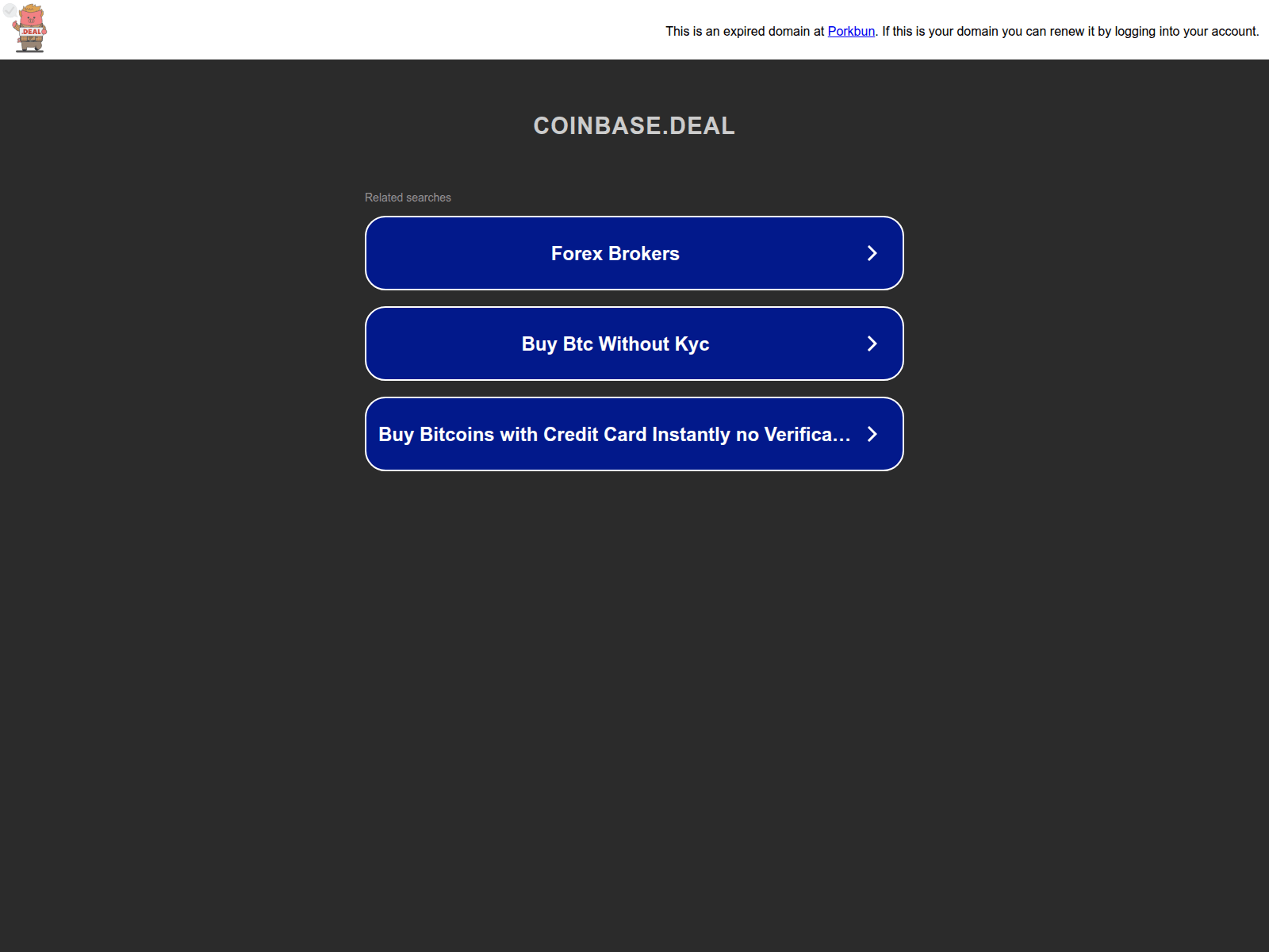 Screenshot of login.coinbase.deal