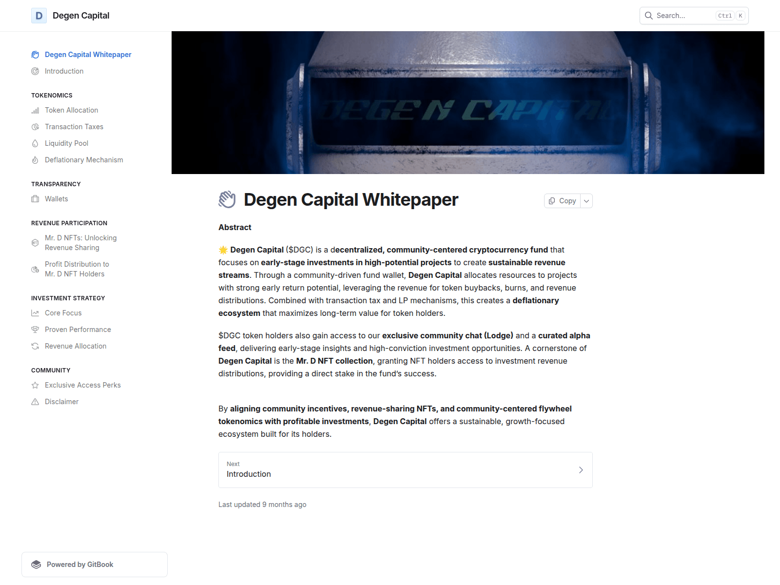 Screenshot of degen-capital.gitbook.io