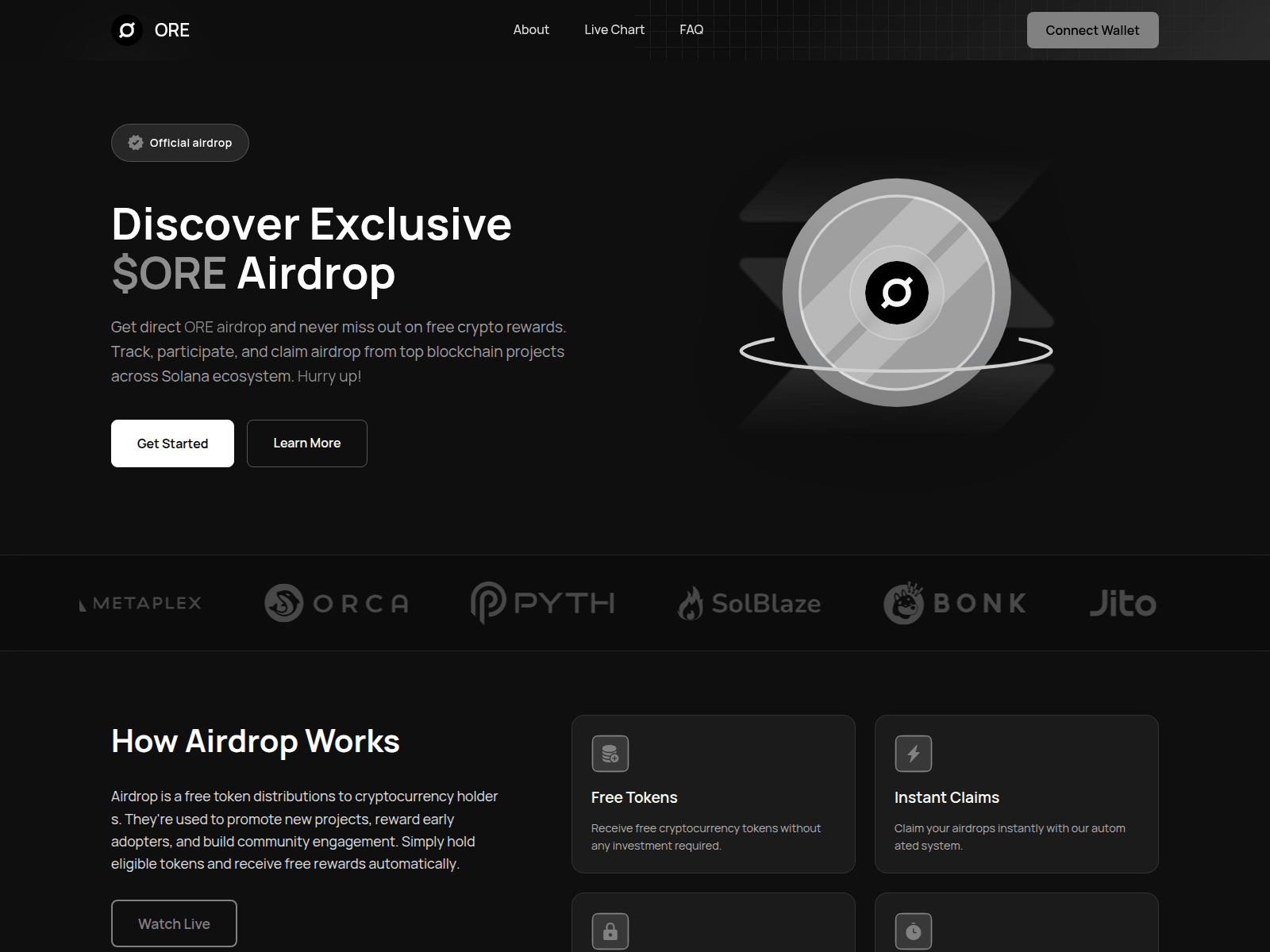 Forensic screenshot of ore.distribution.finance