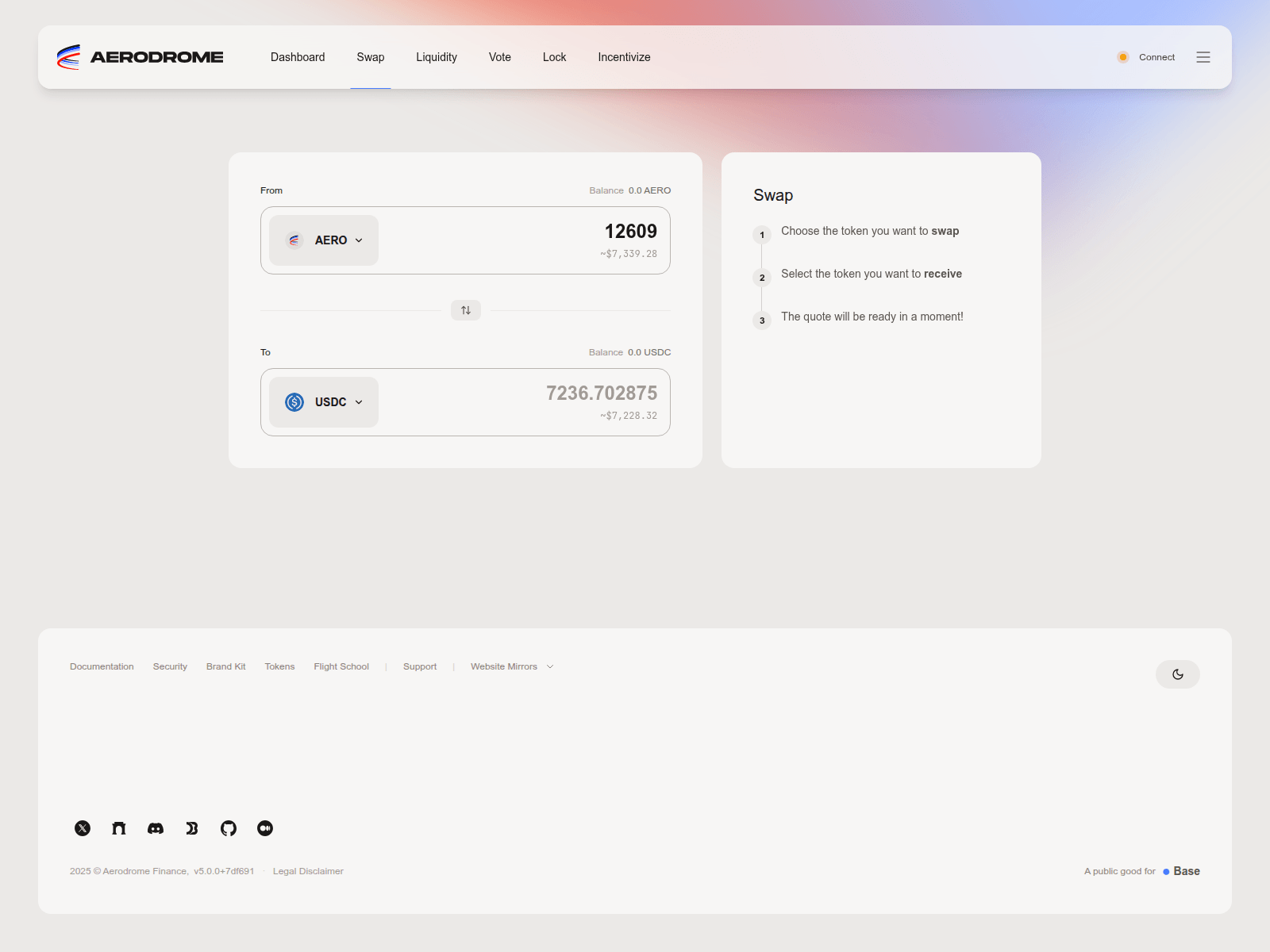 Screenshot of aerodromefinace.xyz