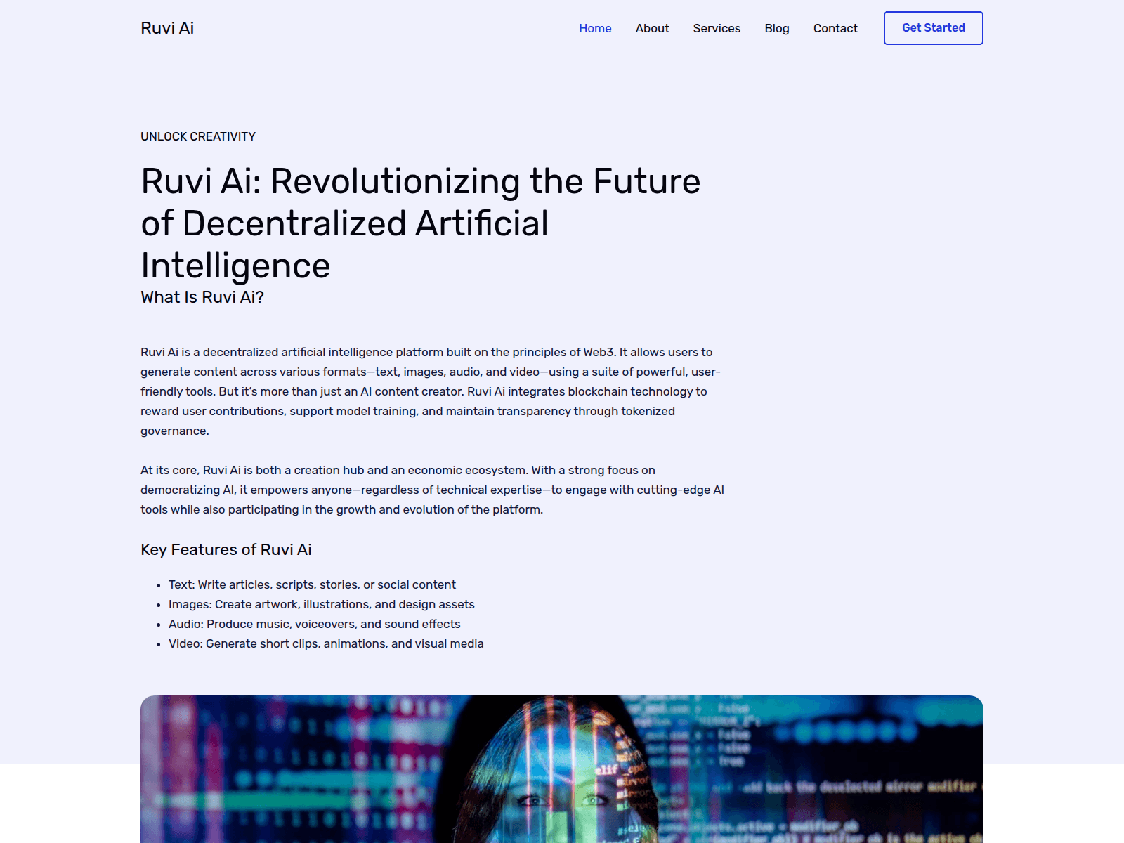 Screenshot of ruvi-ai.com