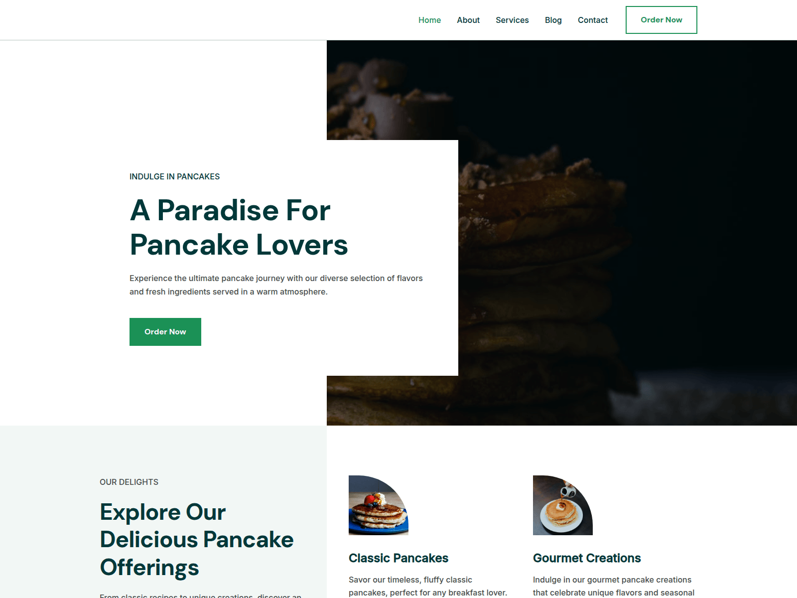 Screenshot of pancakeatnow.info