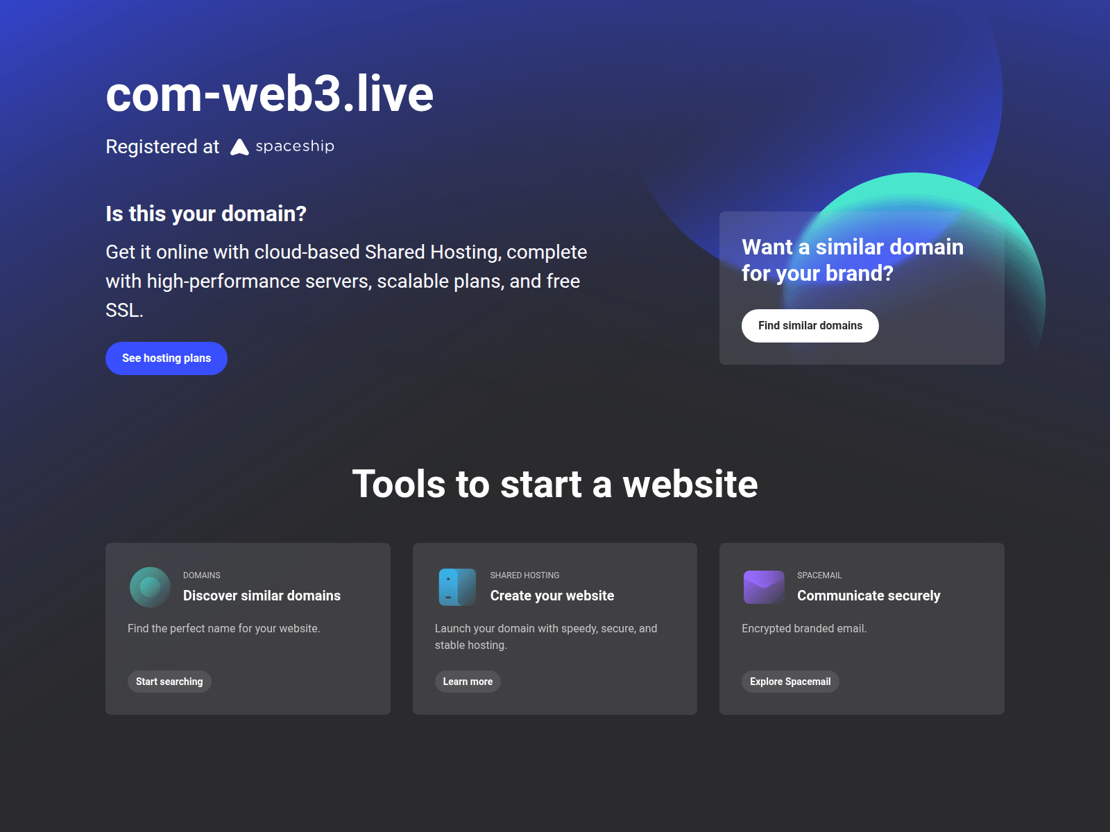 Screenshot of com-web3.live