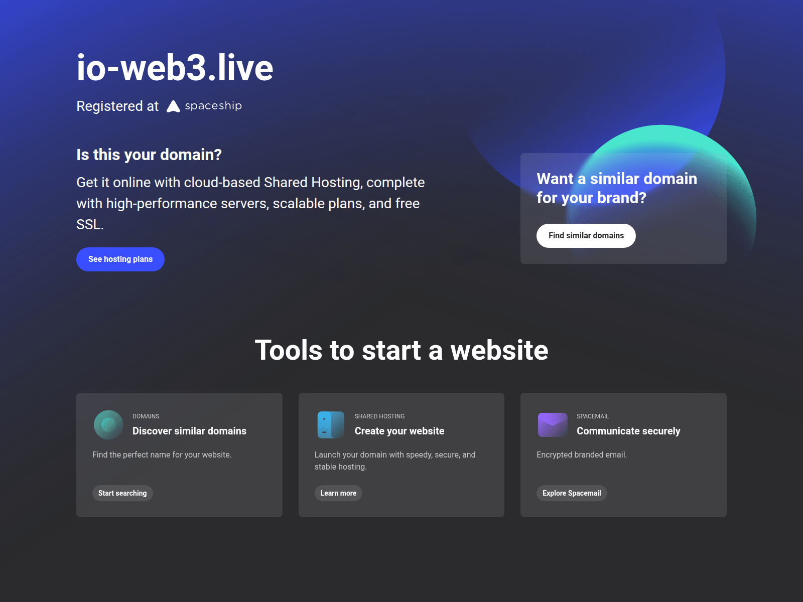 Screenshot of io-web3.live