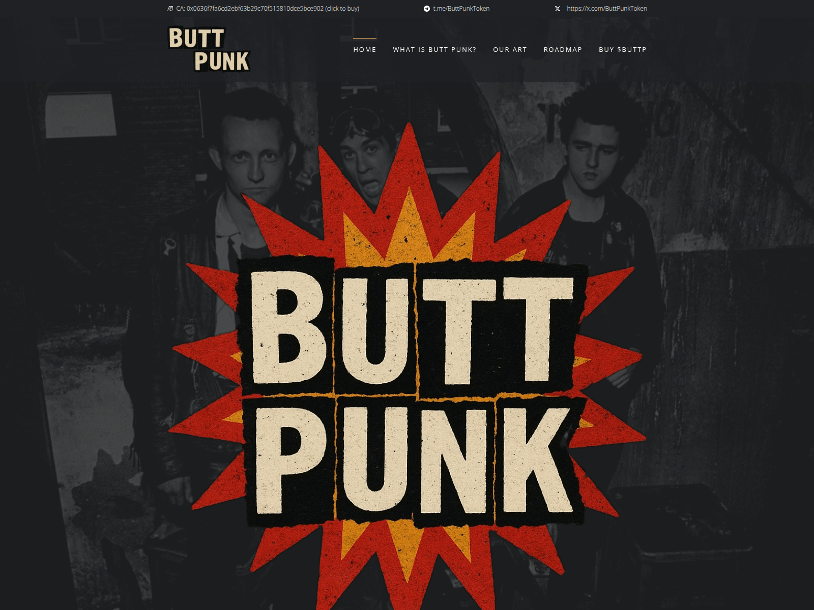 Screenshot of buttpunk.com