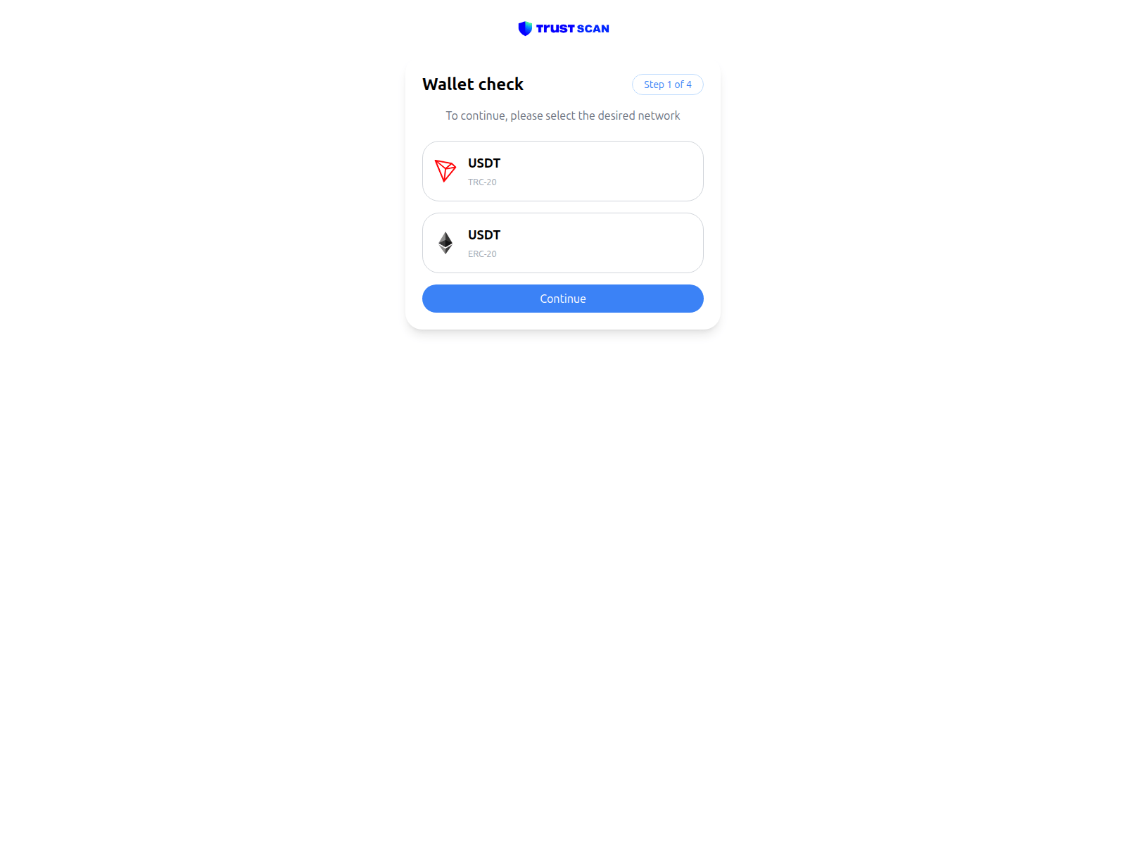 Screenshot of trustscan.eu