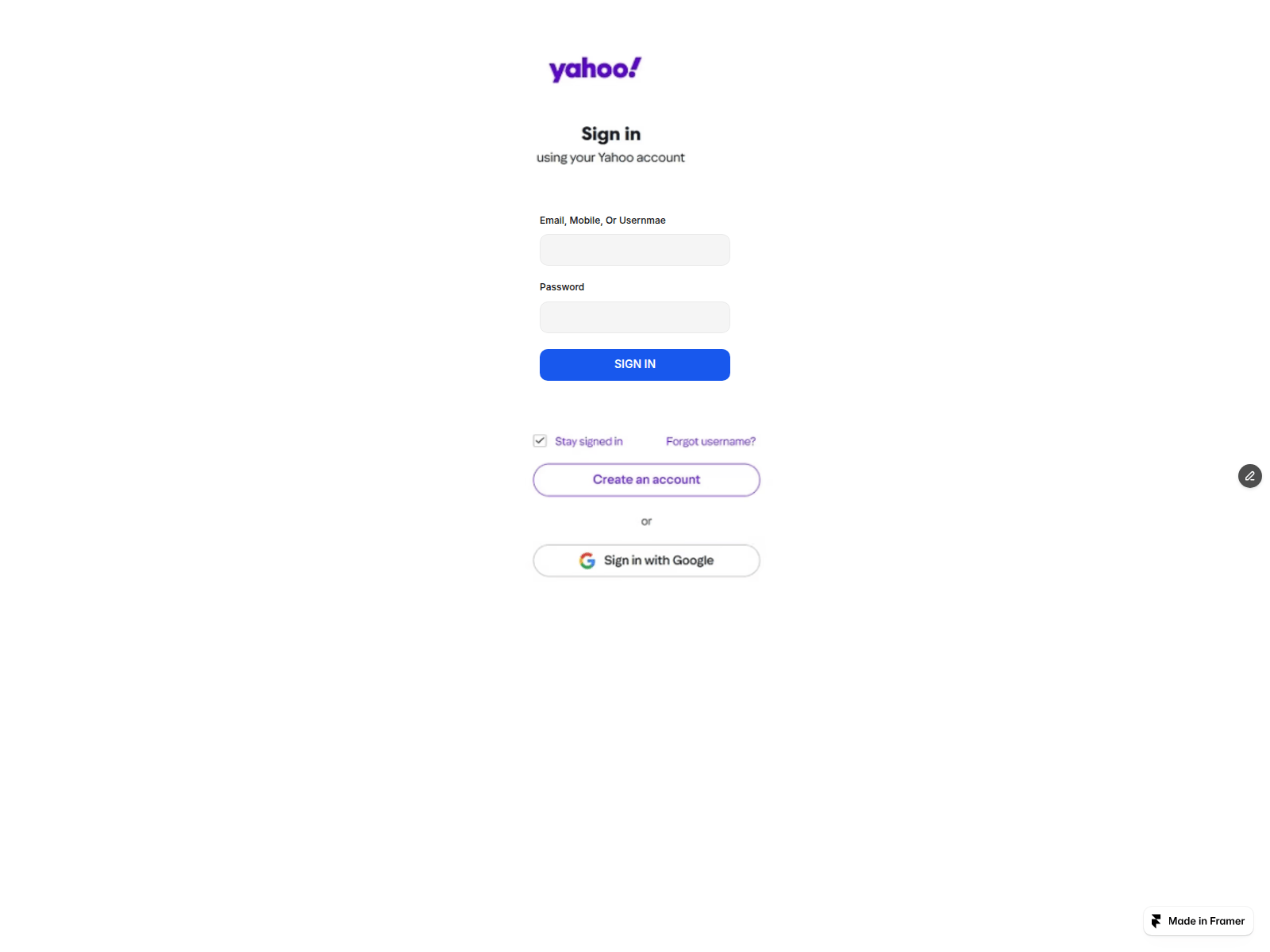 Screenshot of eternal-future-702509.framer.app