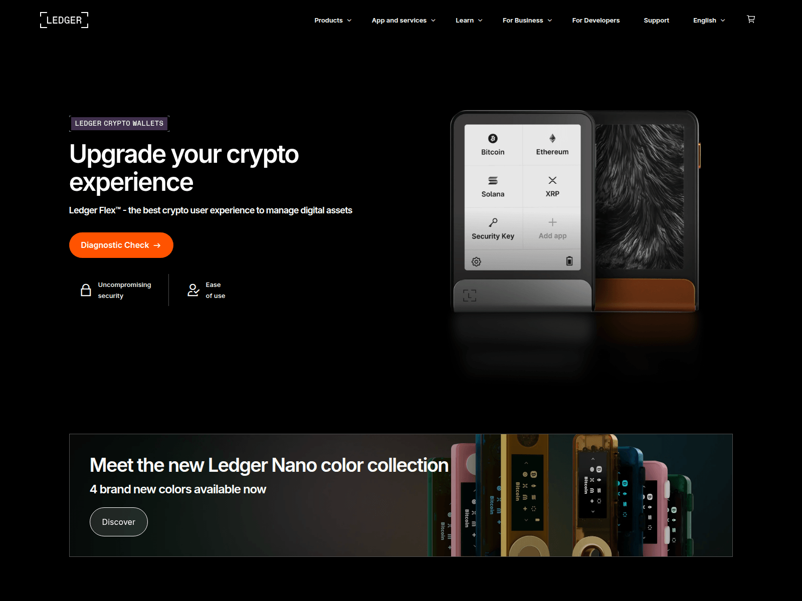 Screenshot of ledger-customersupport.com