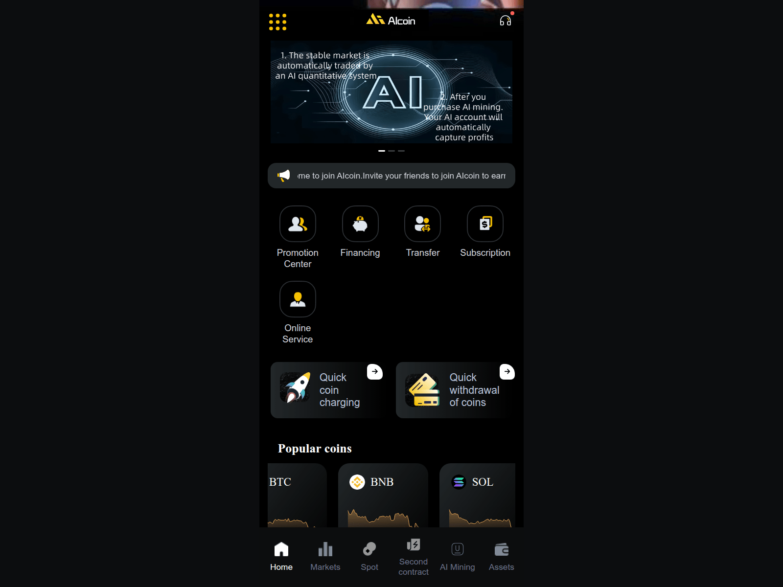 Screenshot of aicoinx.top