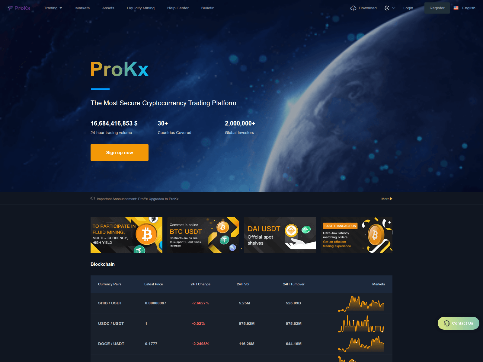 Screenshot of prokxex.com