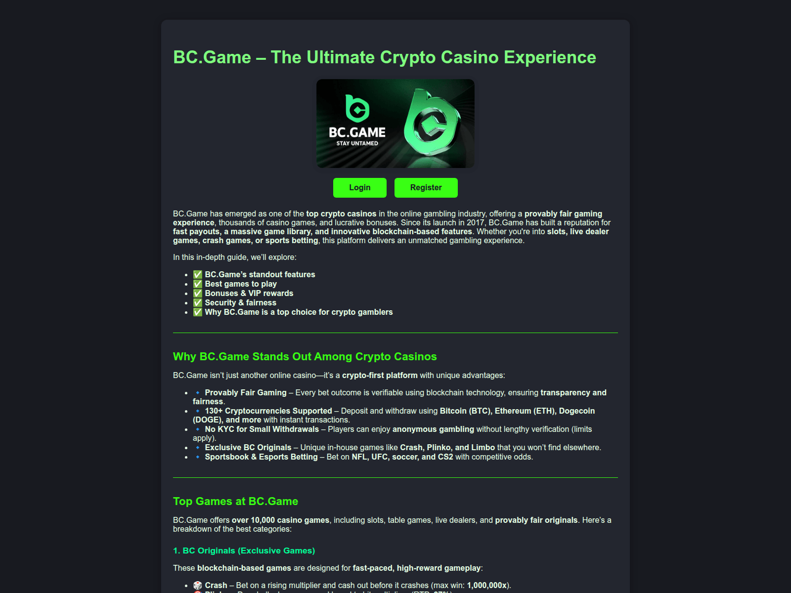 Screenshot of bc-game.live