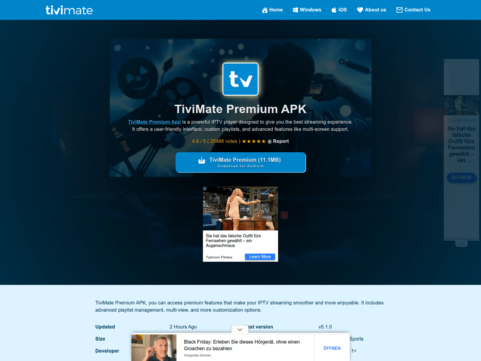 Screenshot of tivimate.web.app