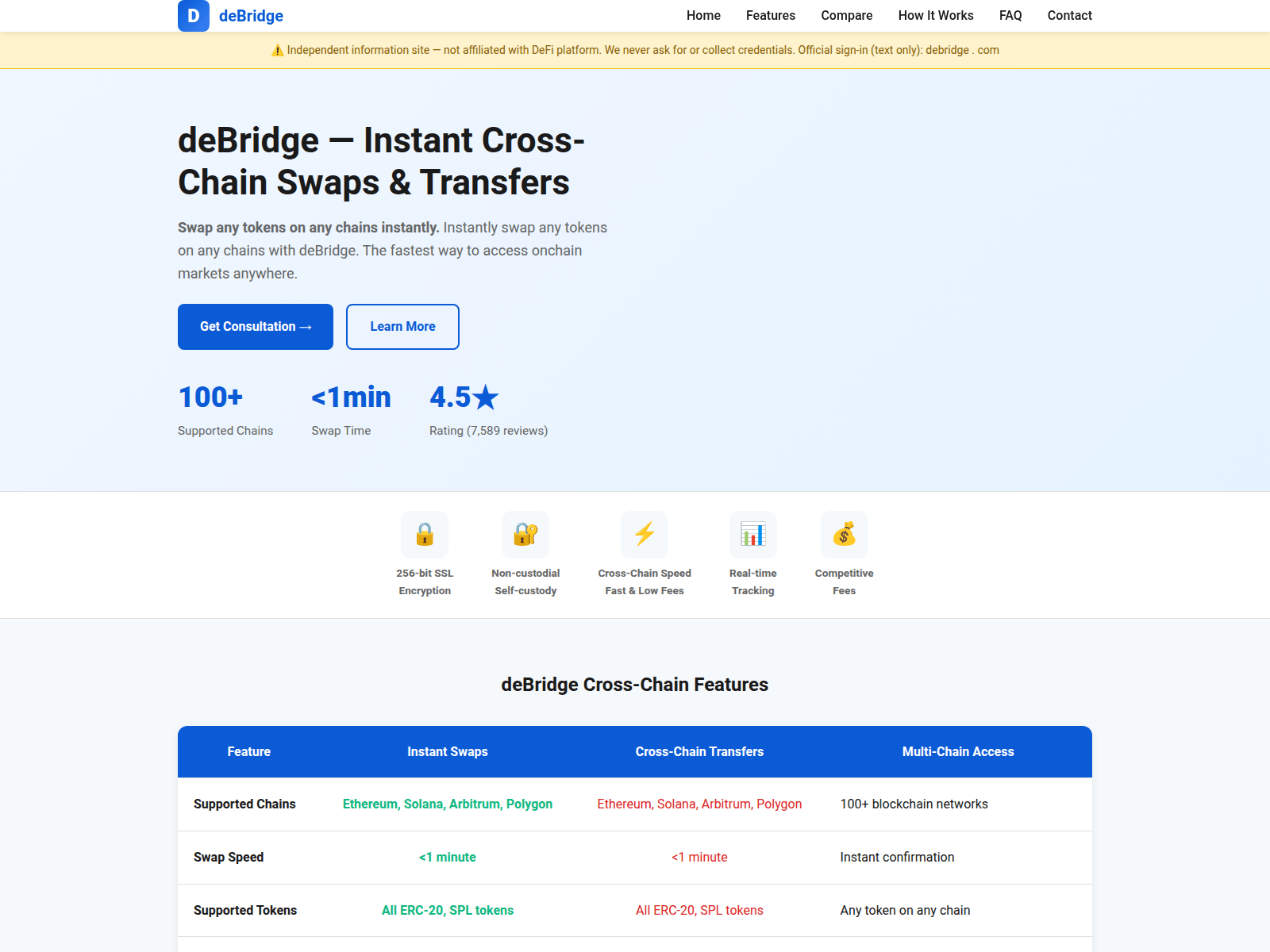 Screenshot of debrldge.co.com