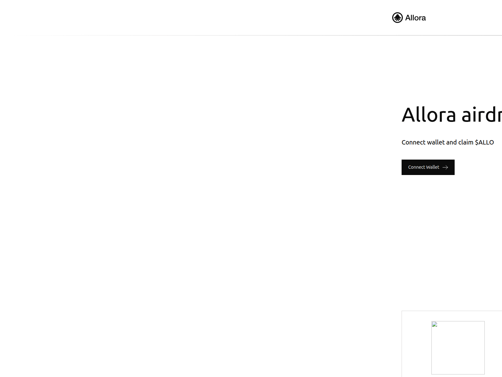 Forensic screenshot of allora.website