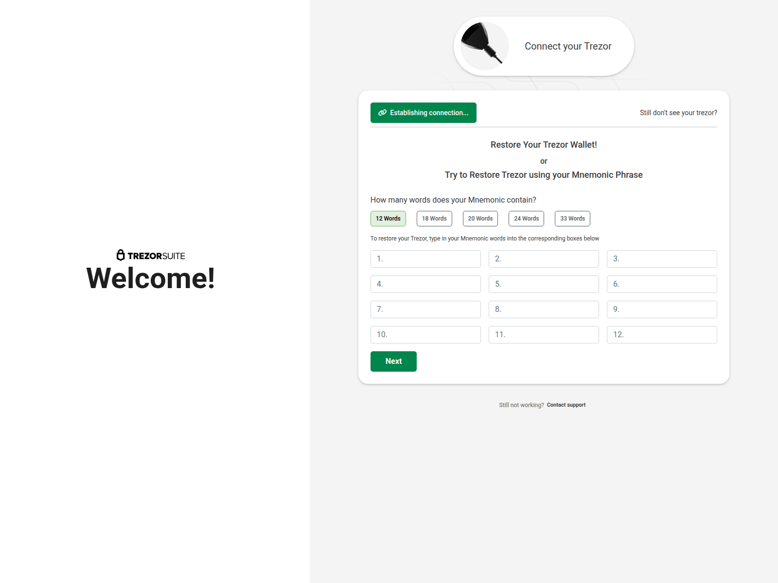 Screenshot of trezoreng.ghost.io