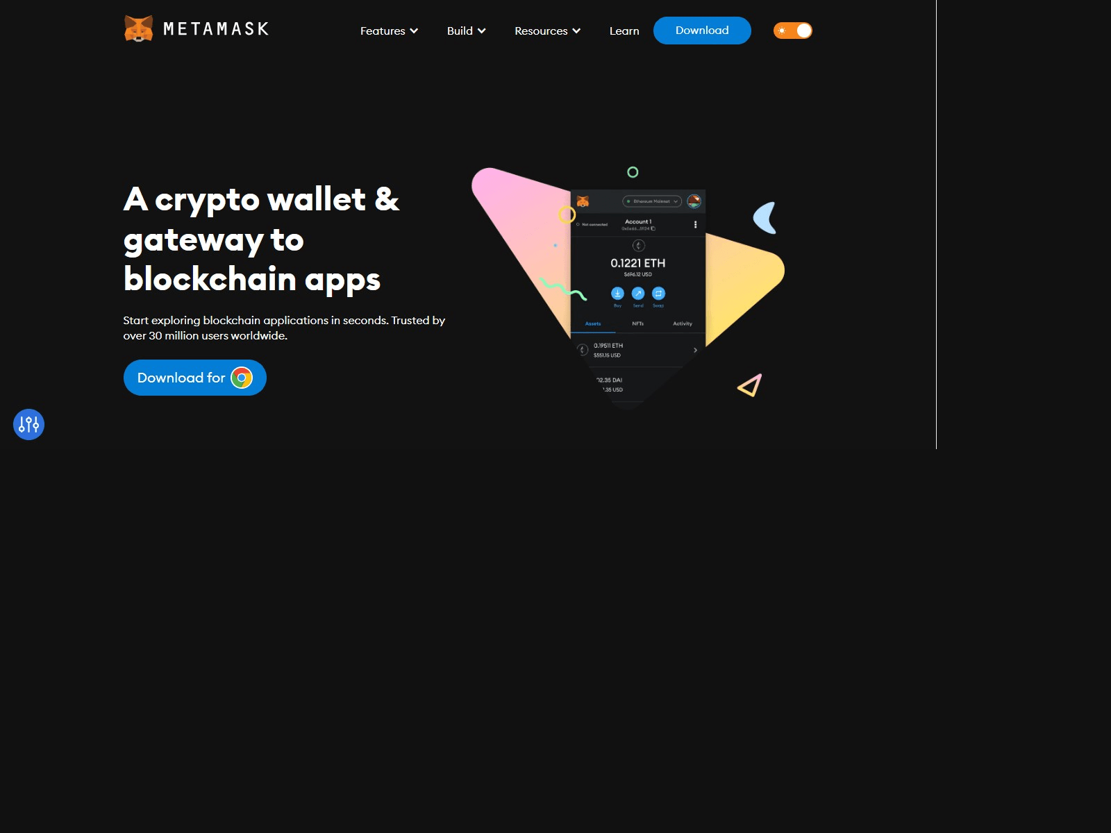 Screenshot of mittasmaskwallet.webflow.io