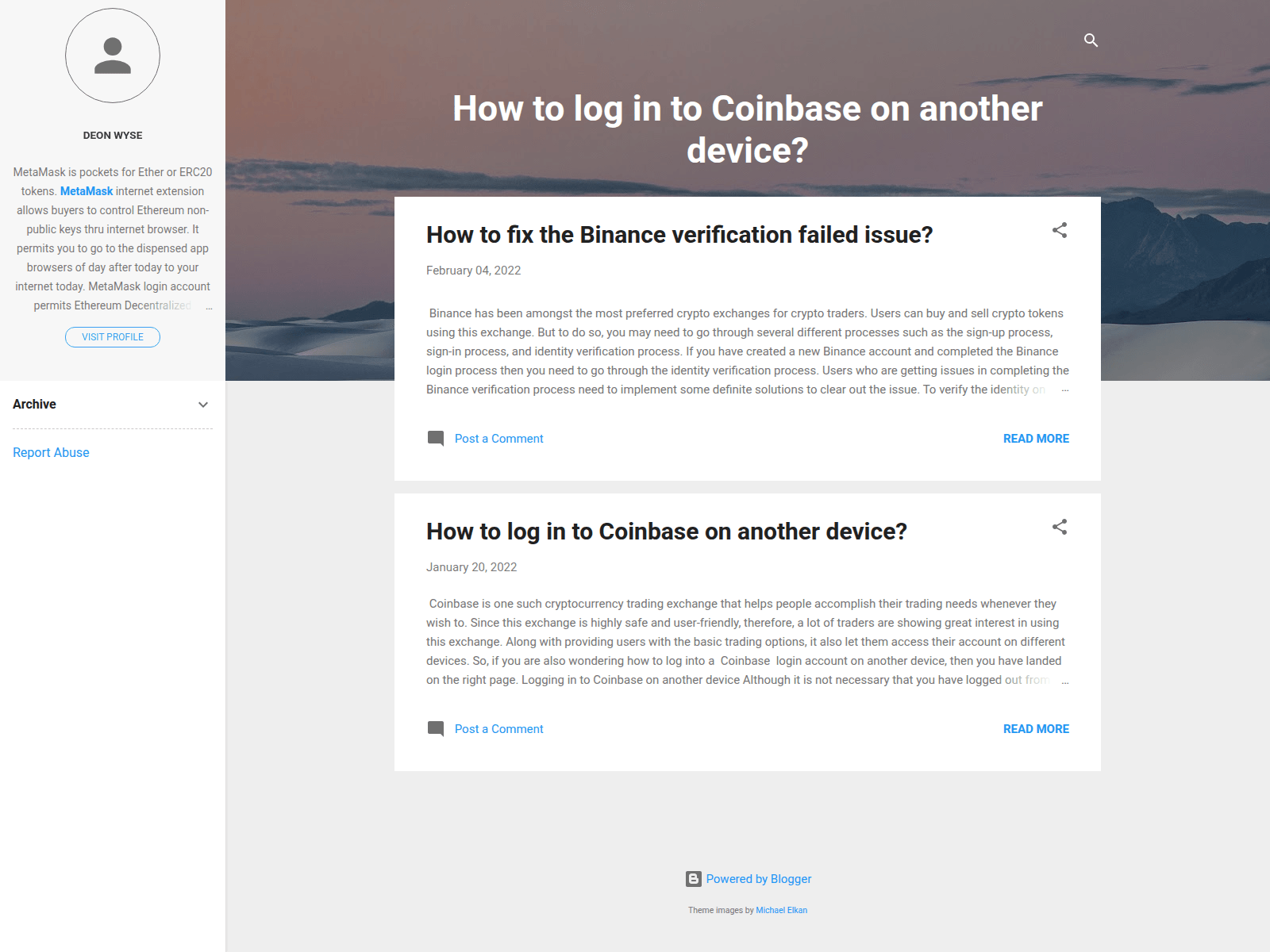 Screenshot of coinbase-logina.blogspot.am