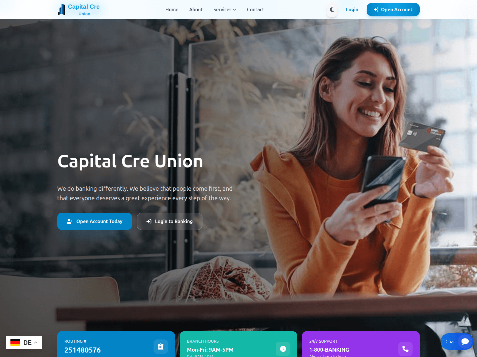 Screenshot of capitalcreunion.com
