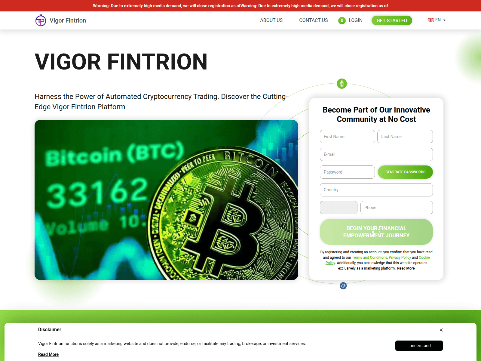 Screenshot of vigor-fintrion-pro.com