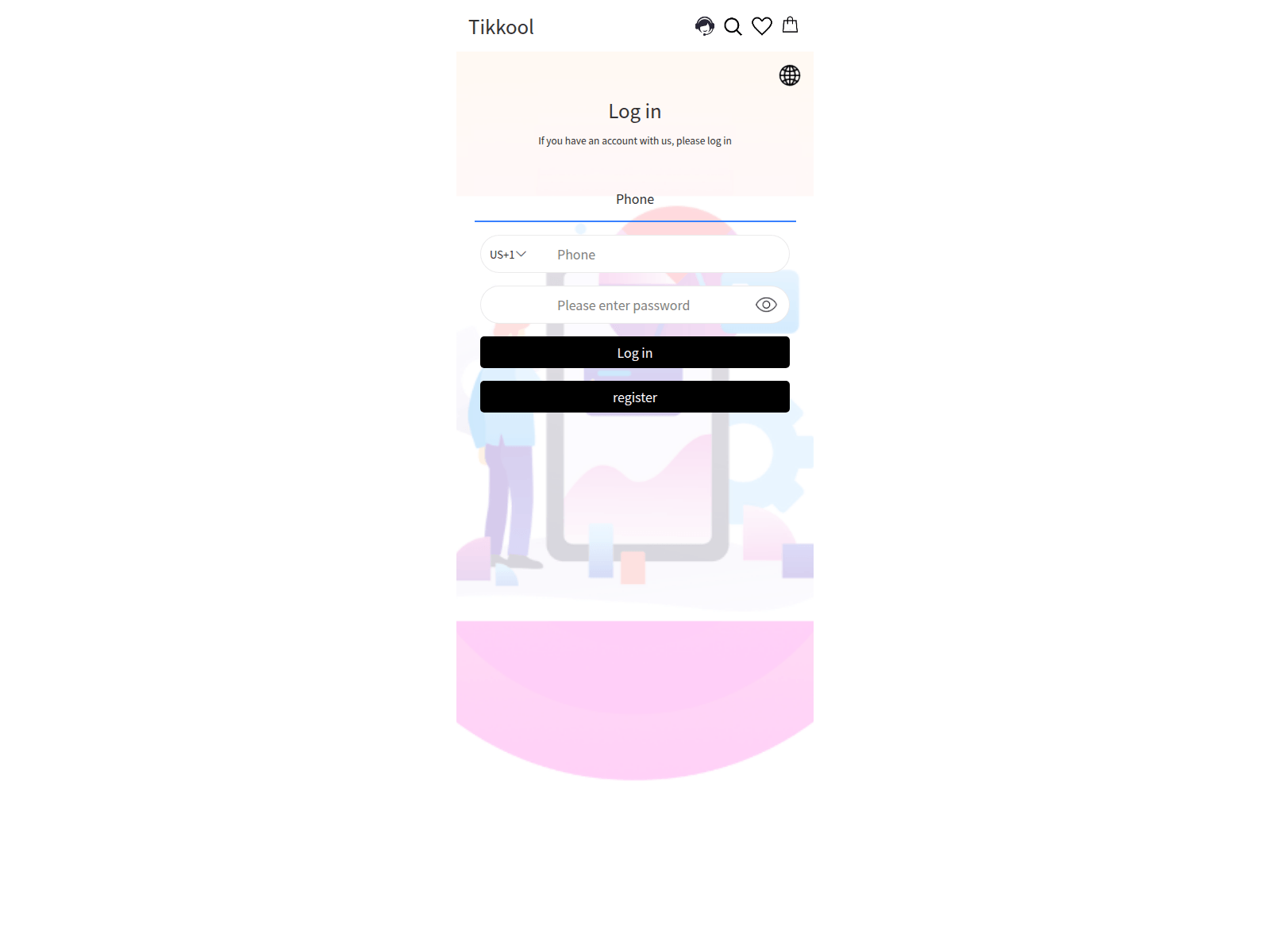 Screenshot of m.ttkshop.cyou